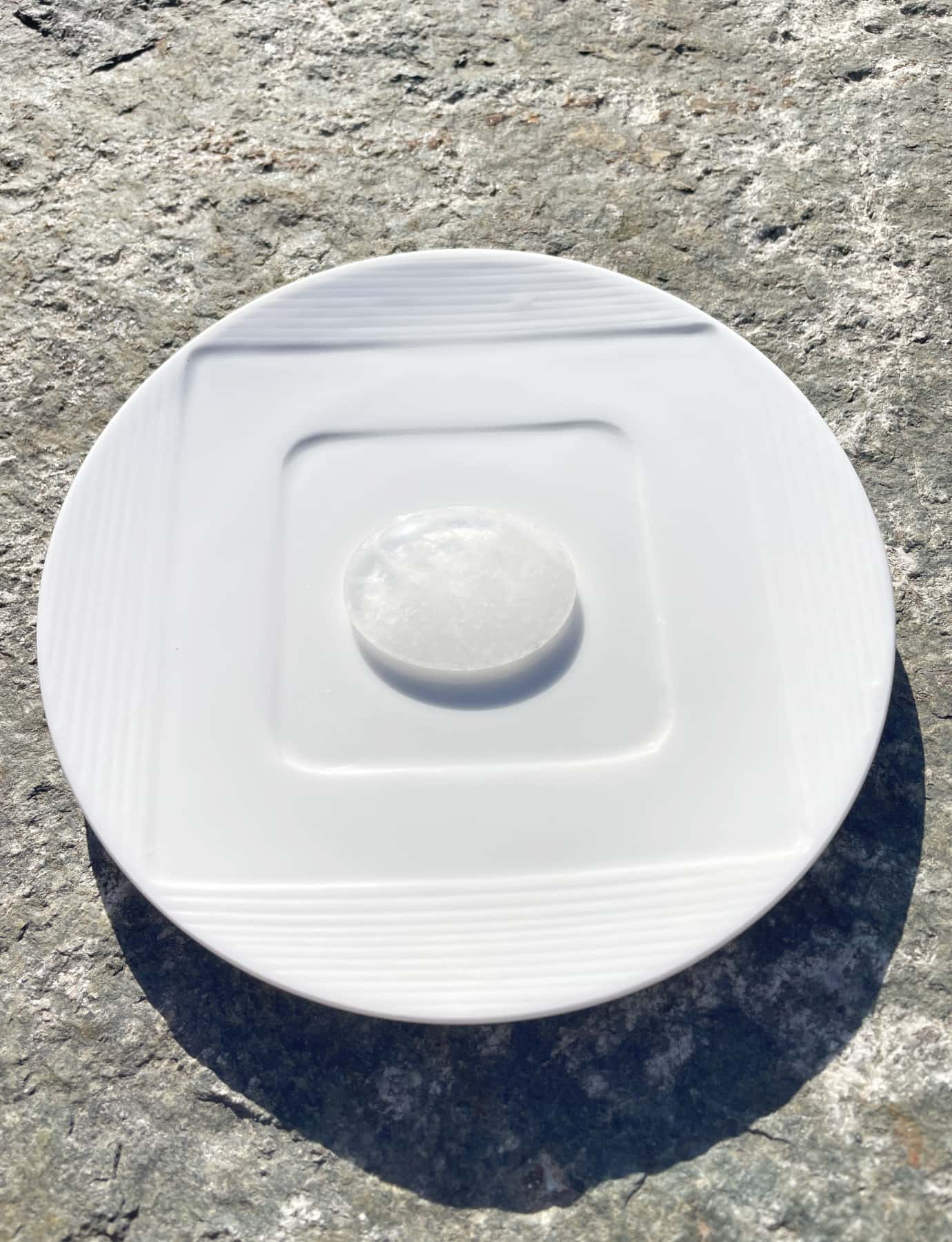 A Clear Quartz Worry Stone