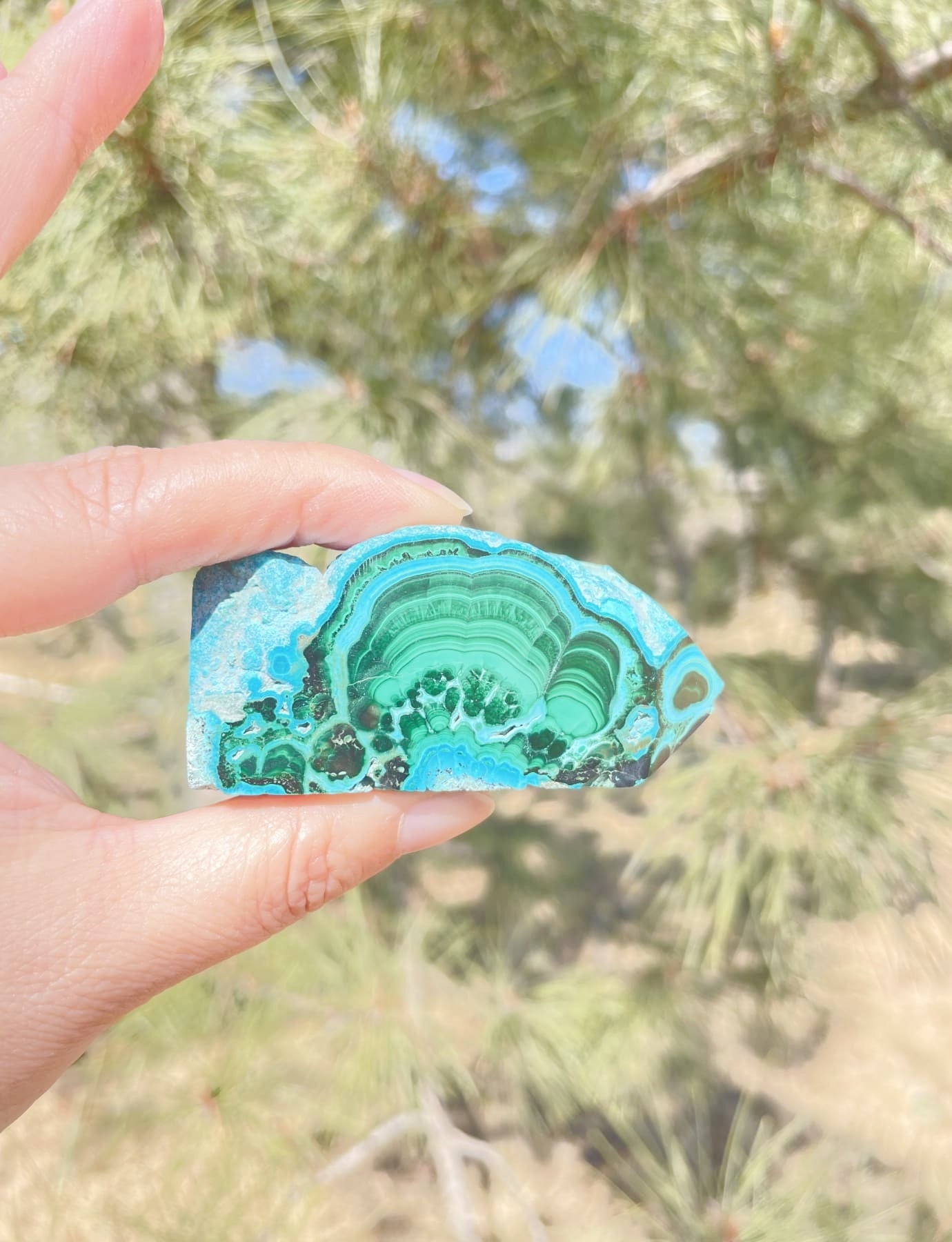 Chrysocolla gemstone Freeform Crystal