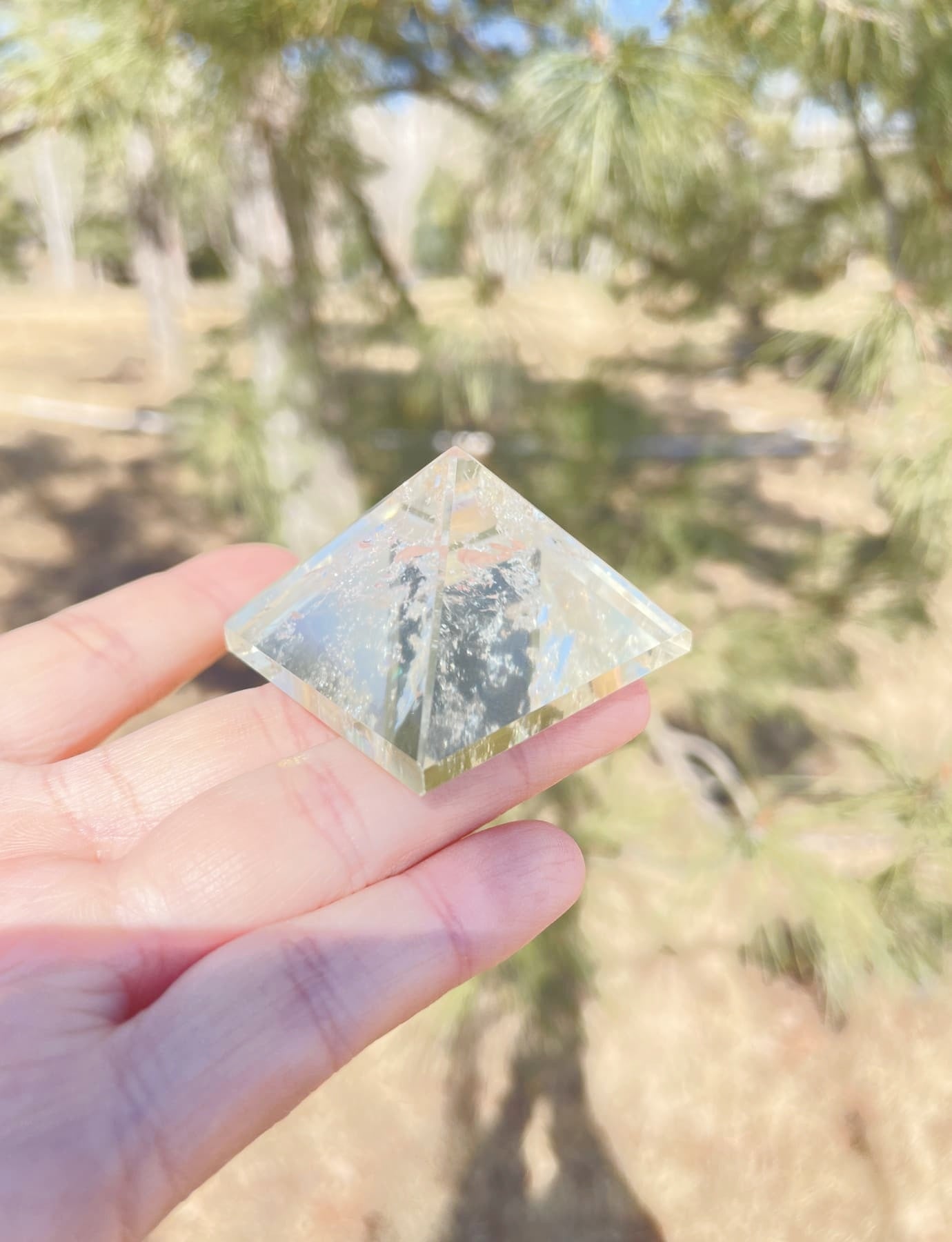 Citrine stone Pyramid