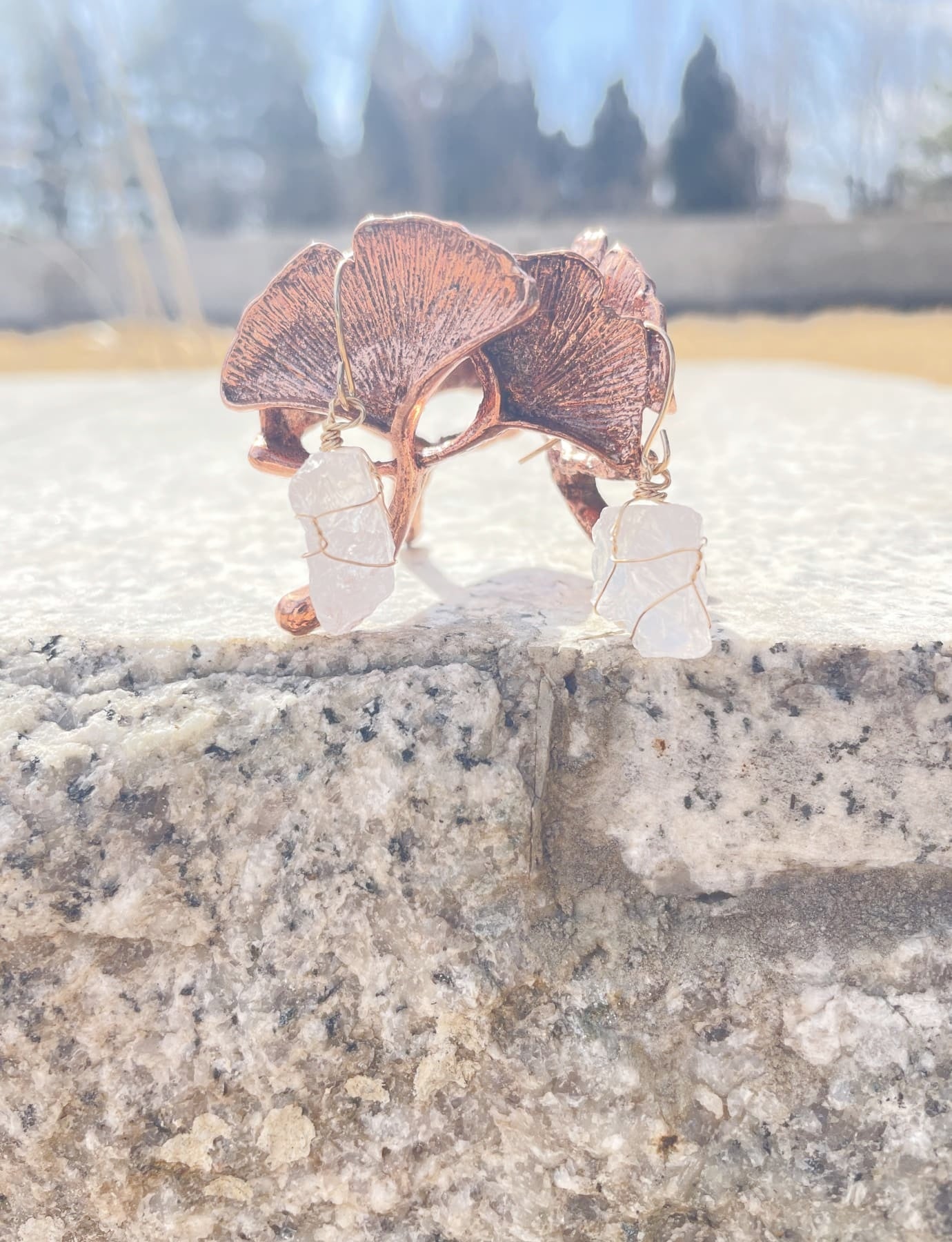 Clear Quartz Earrings