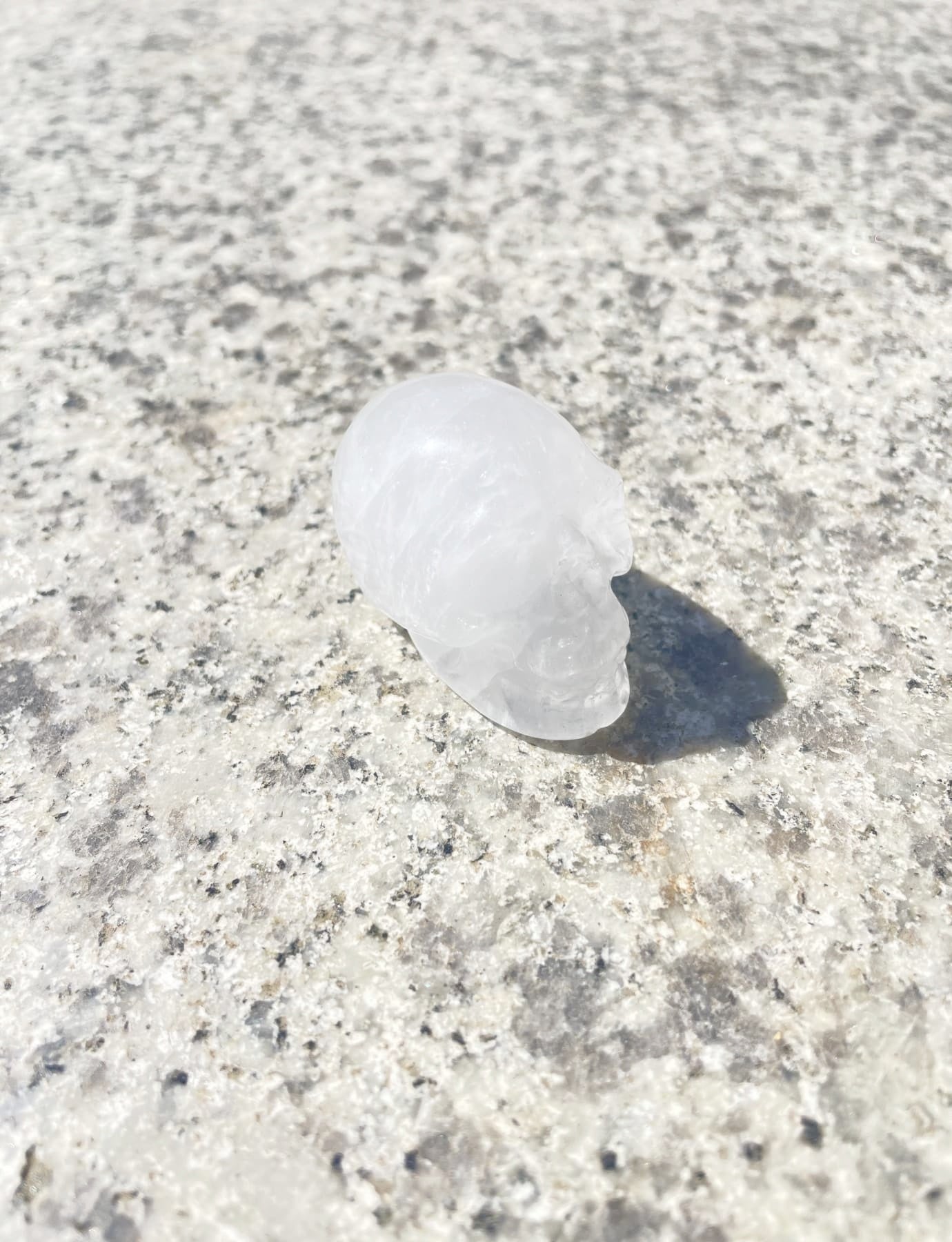 Clear Quartz gemstone Skull
