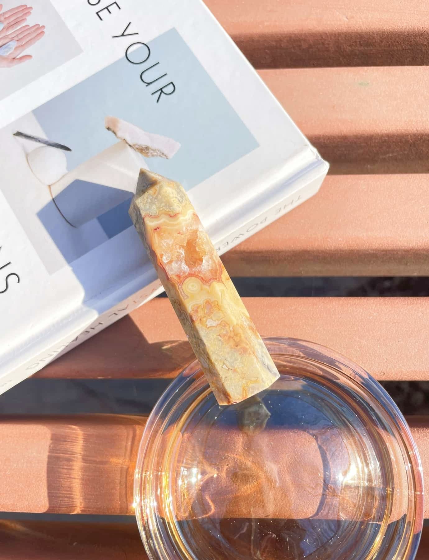 Crazy Lace Agate stone point