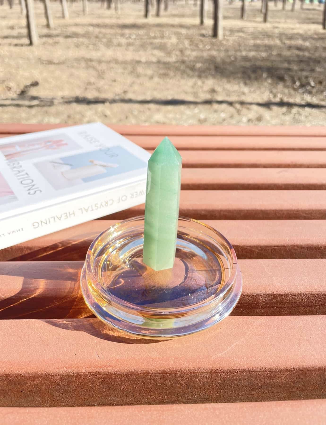 Green Aventurine crystal point