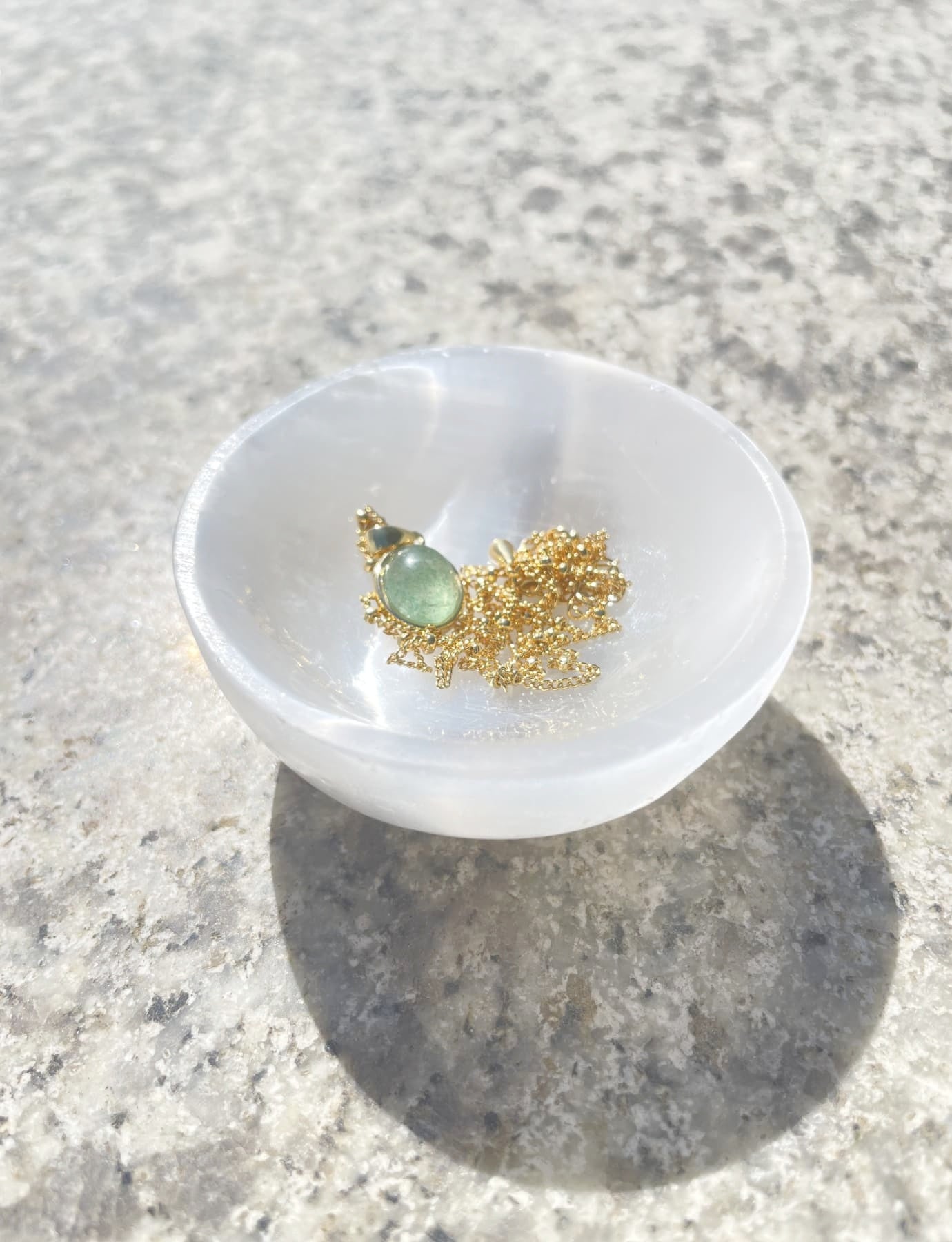 Green Strawberry Quartz gemstone Necklace