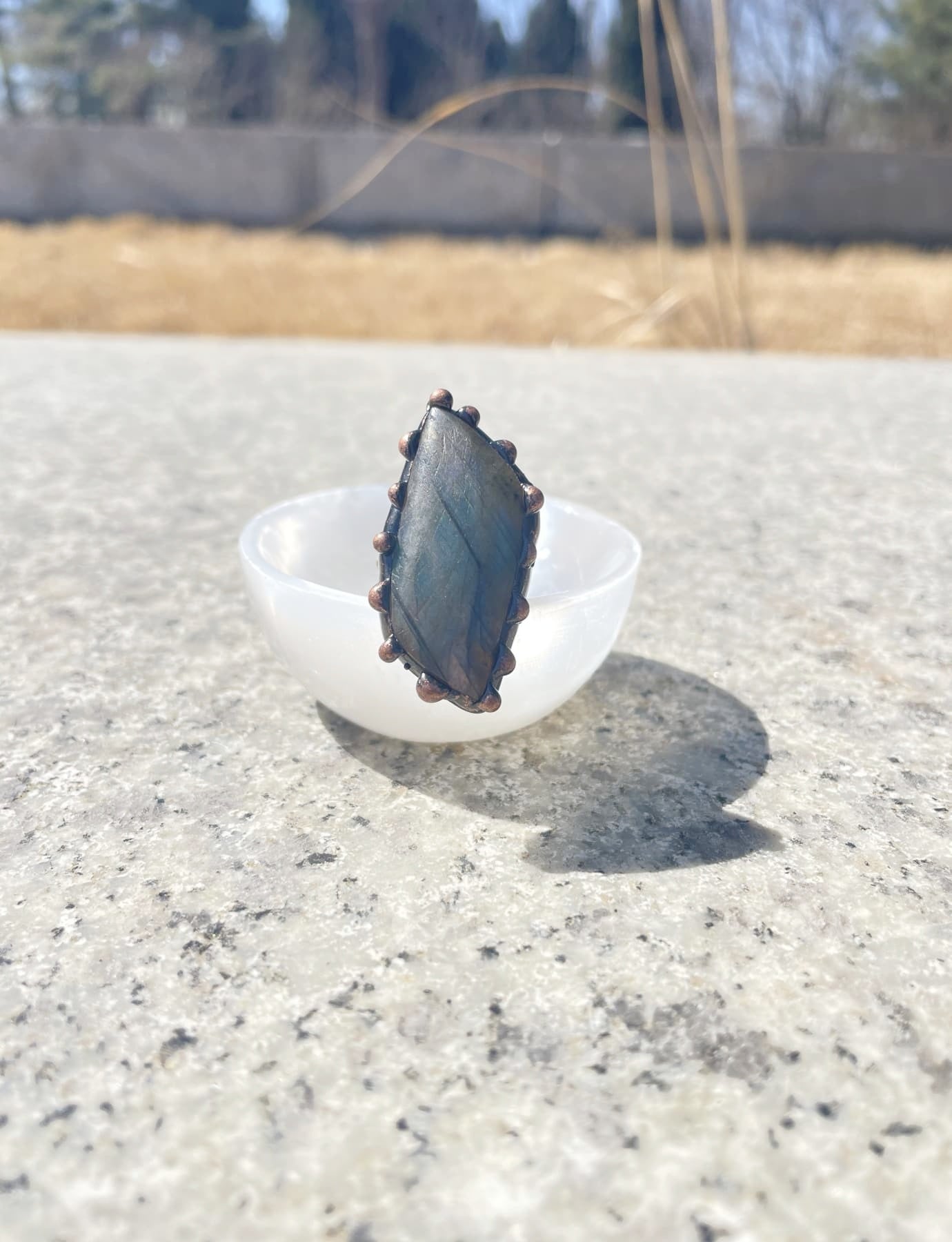 Real Labradorite Ring