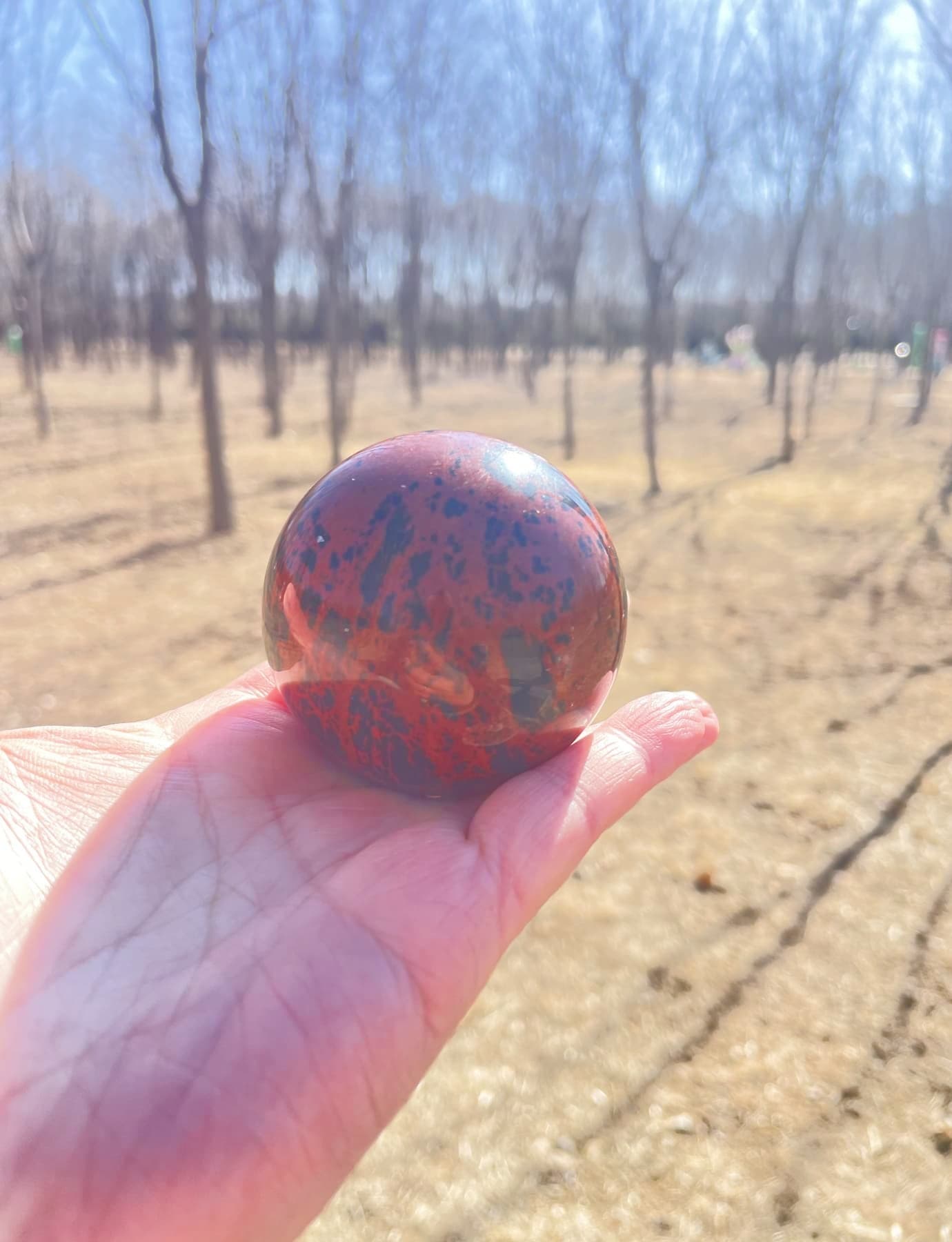 Red obsidian