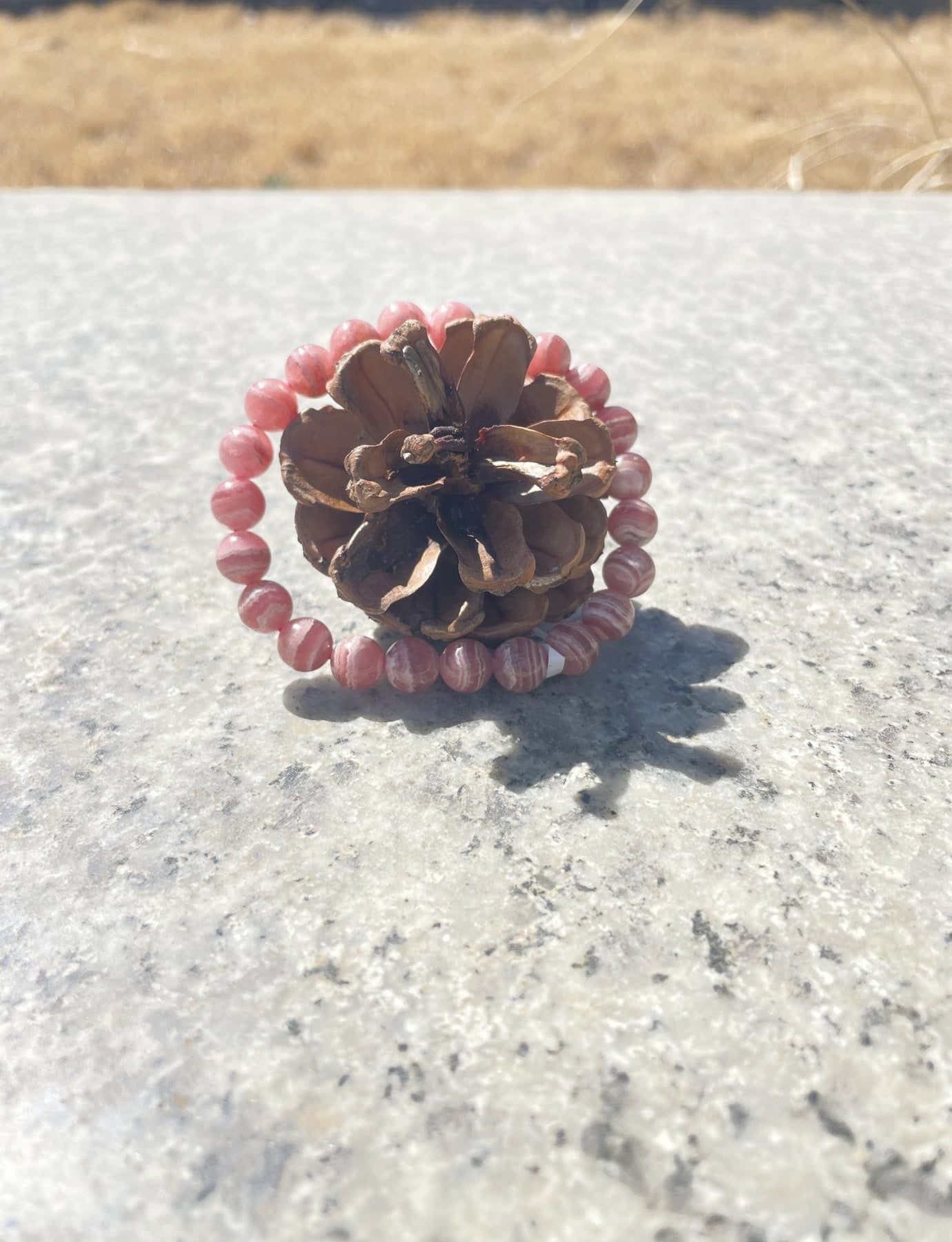 Rhodochrosite gemstone Bracelet