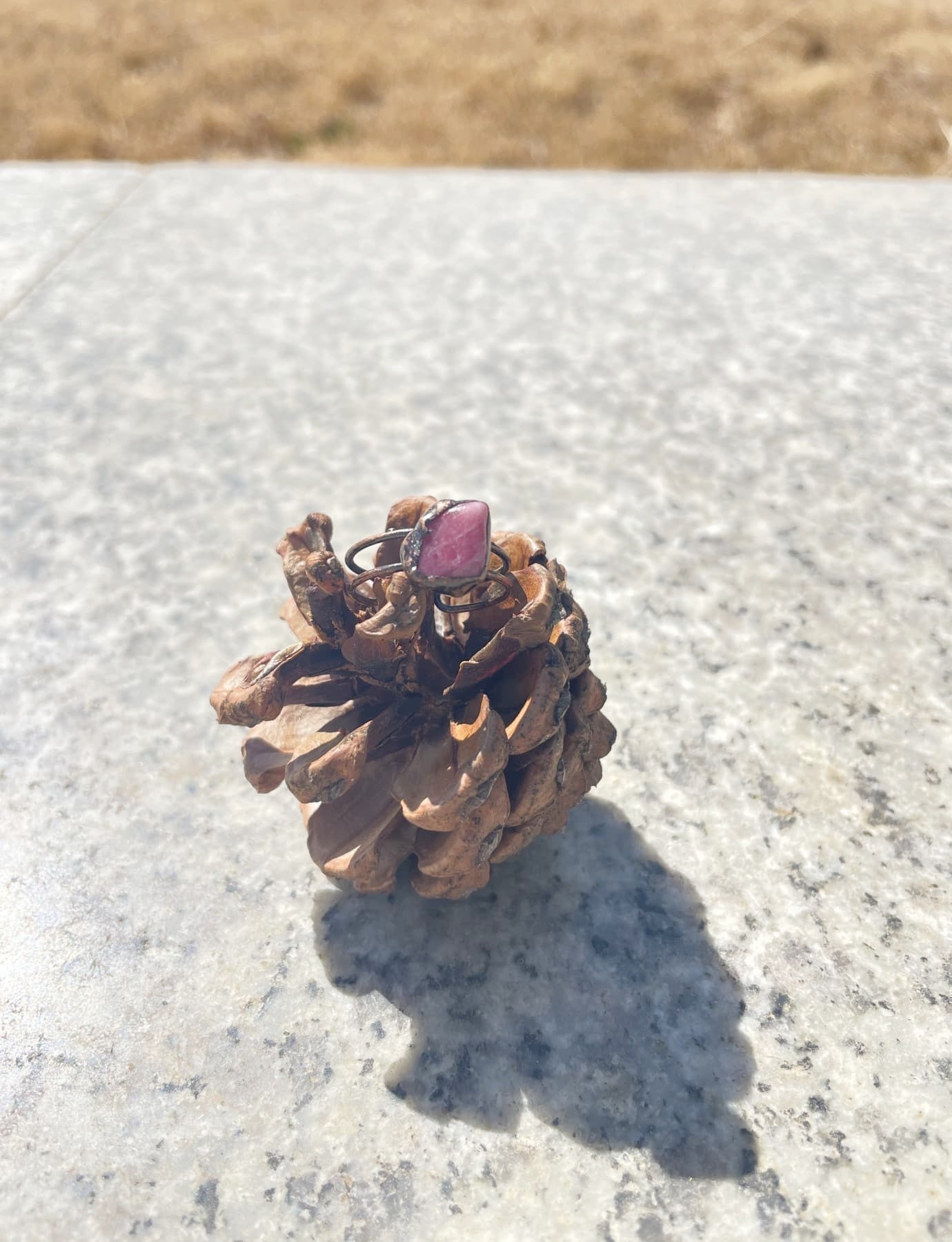 Rhodochrosite Ring