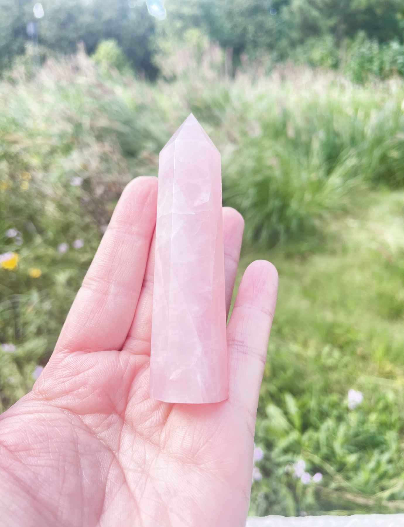 Rose Quartz stone Point