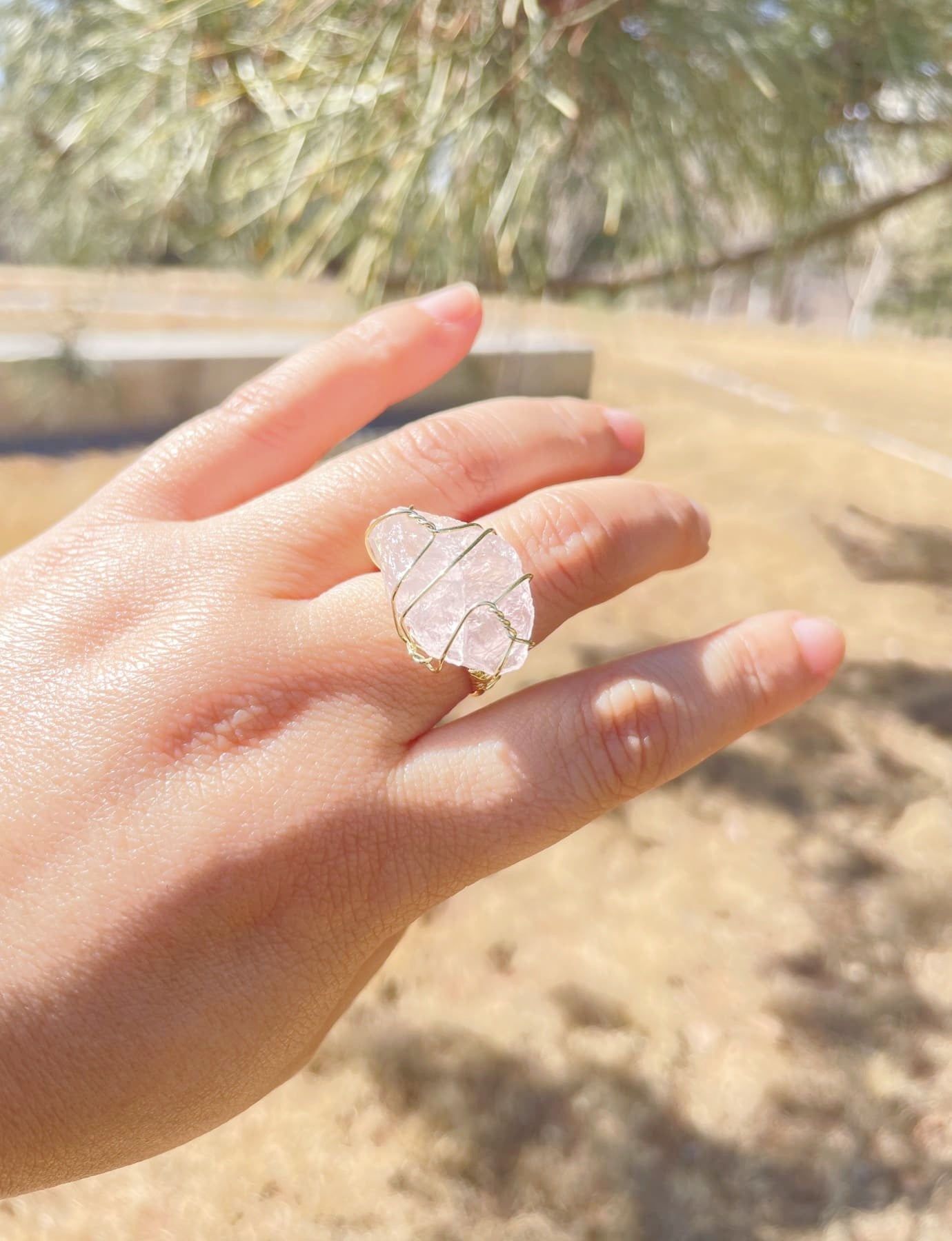 Rose Quartz Ring