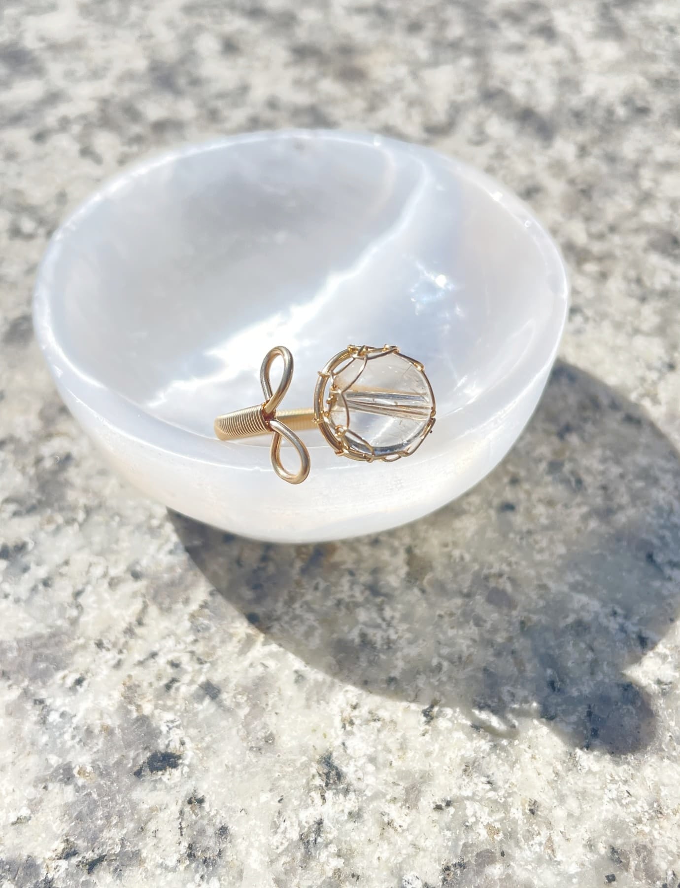 Rutilated Quartz stone Ring