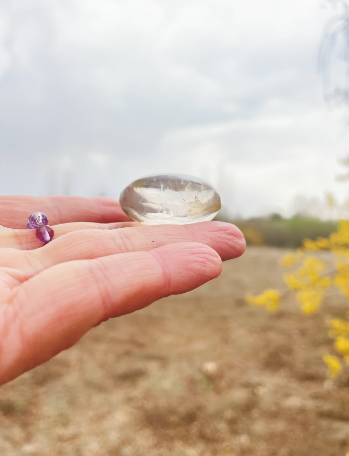 Smoky Quartz Worry Stone