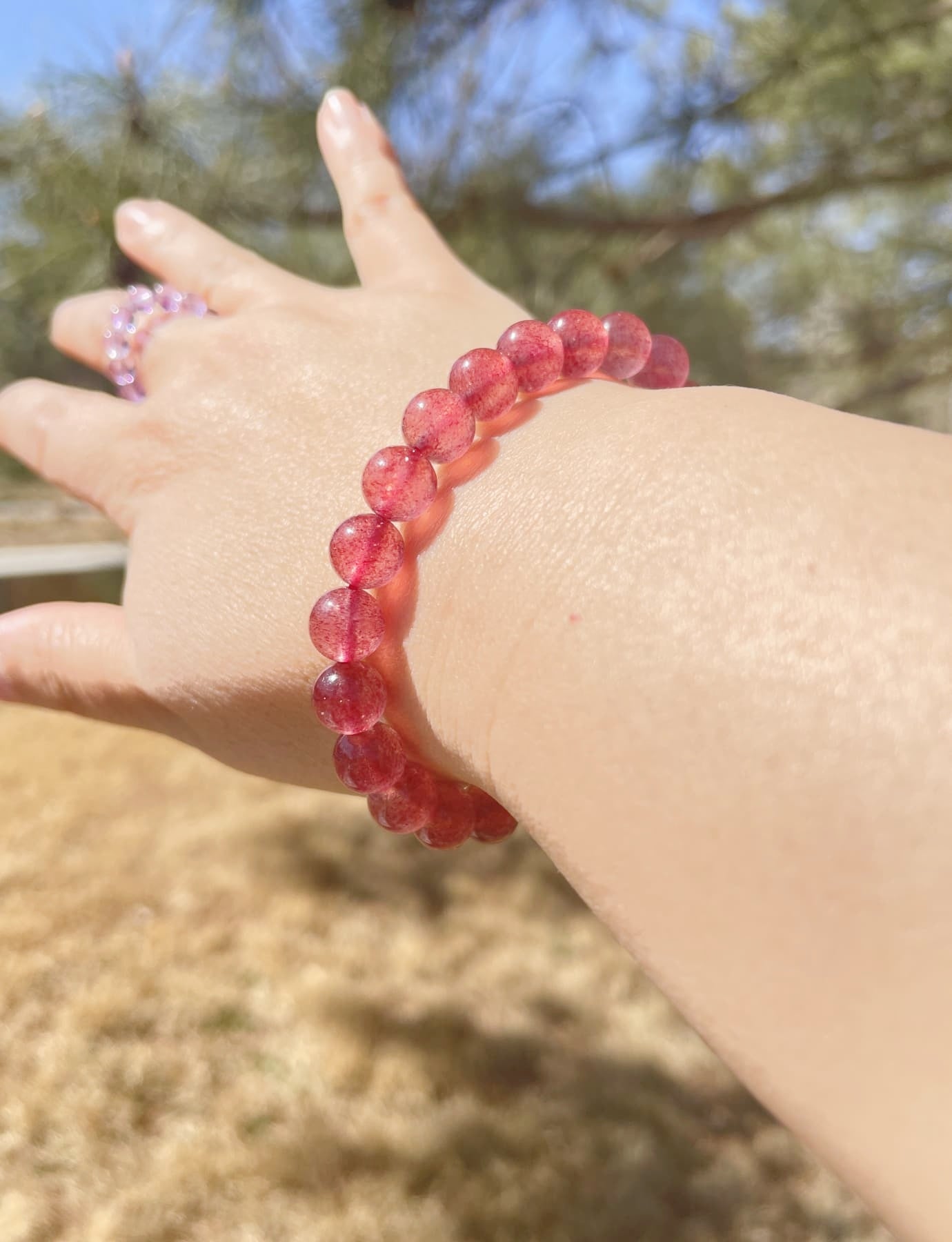 Strawberry Quartz Bracelet