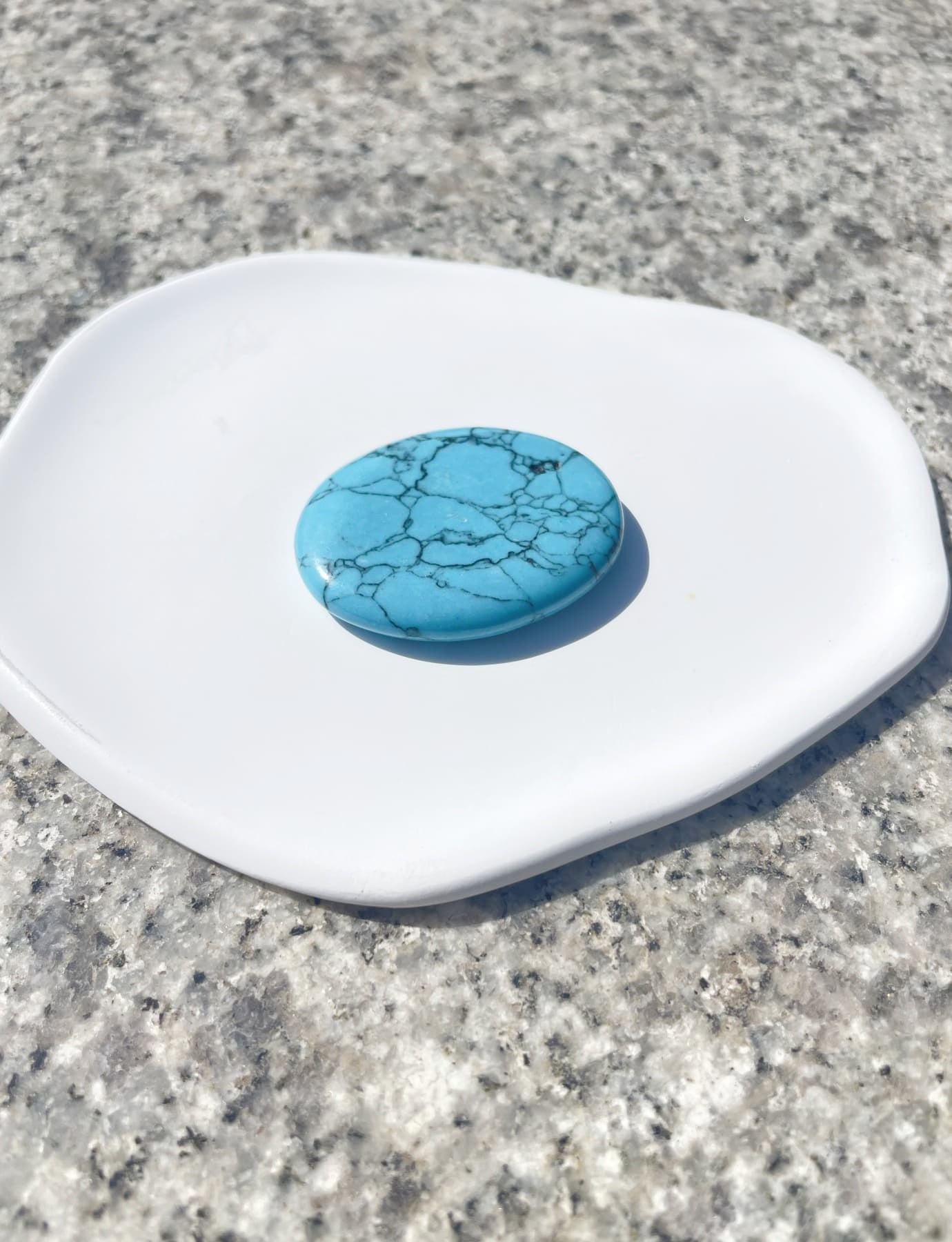Turquoise gemstone Worry Stone