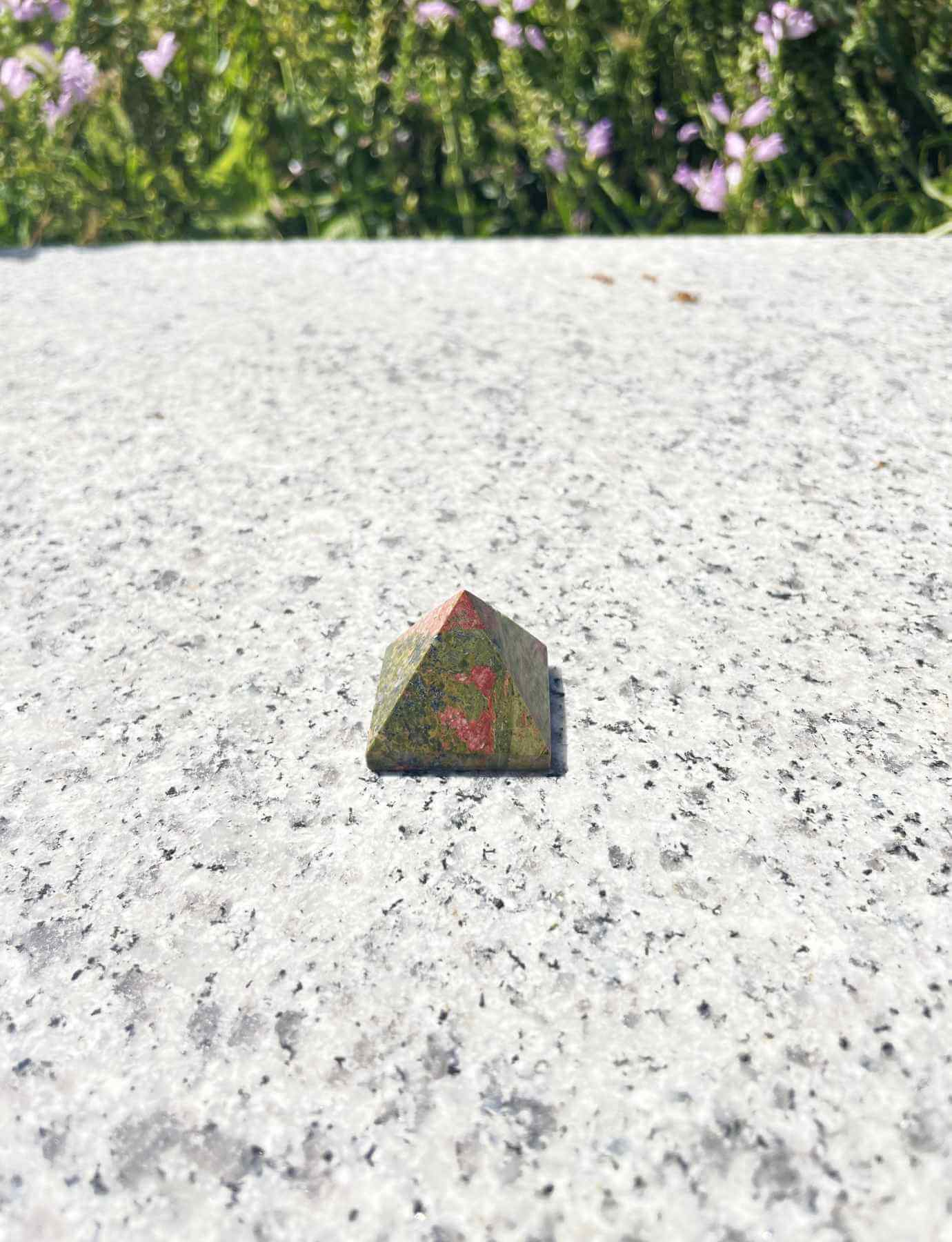 Unakite crystal Pyrami