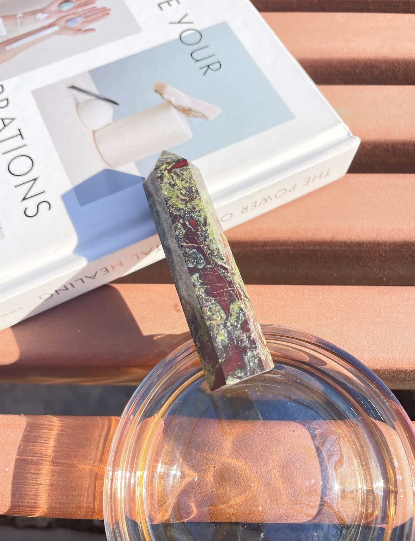 bloodstone crystal point