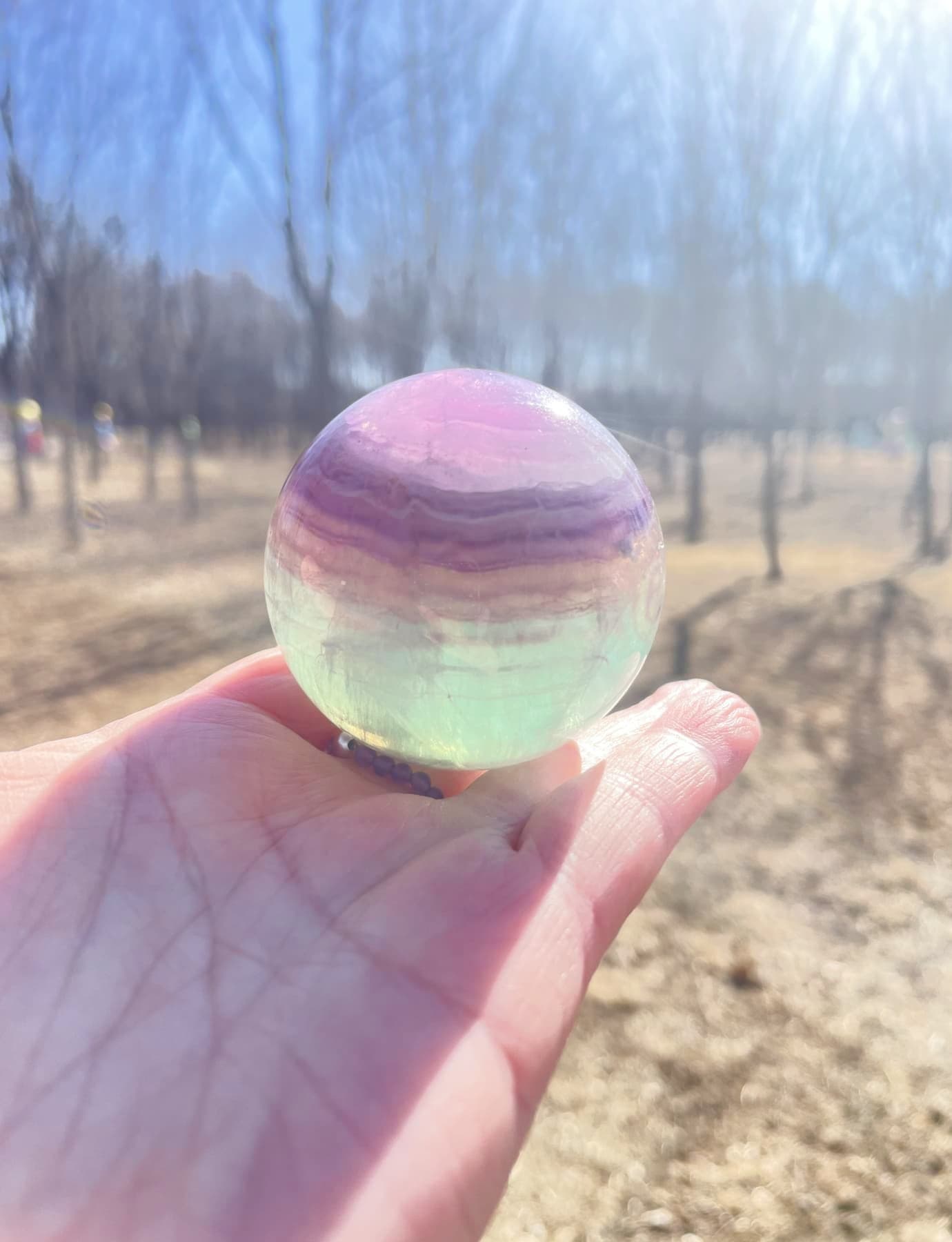 fluorite stone ball
