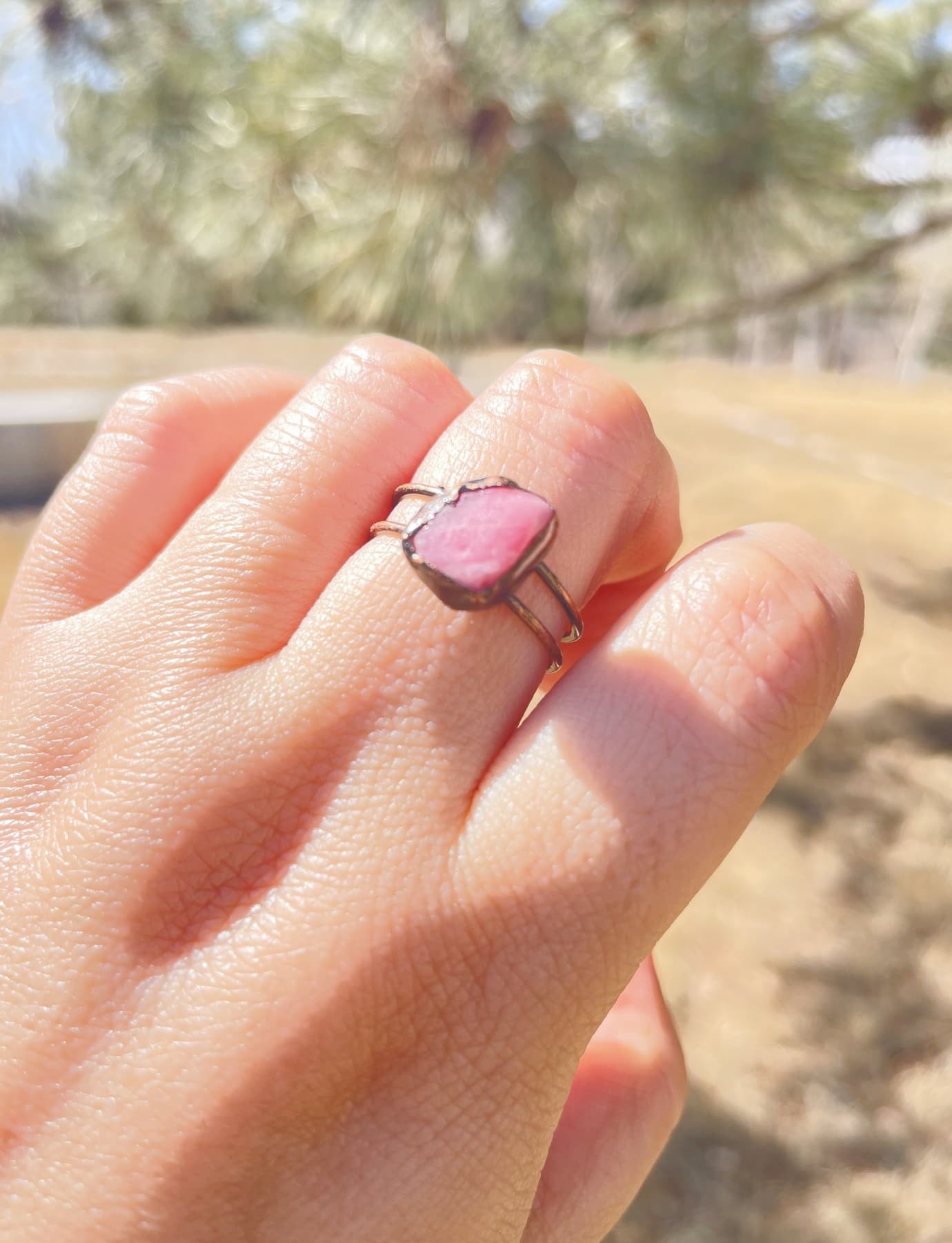 Rhodochrosite Ring
