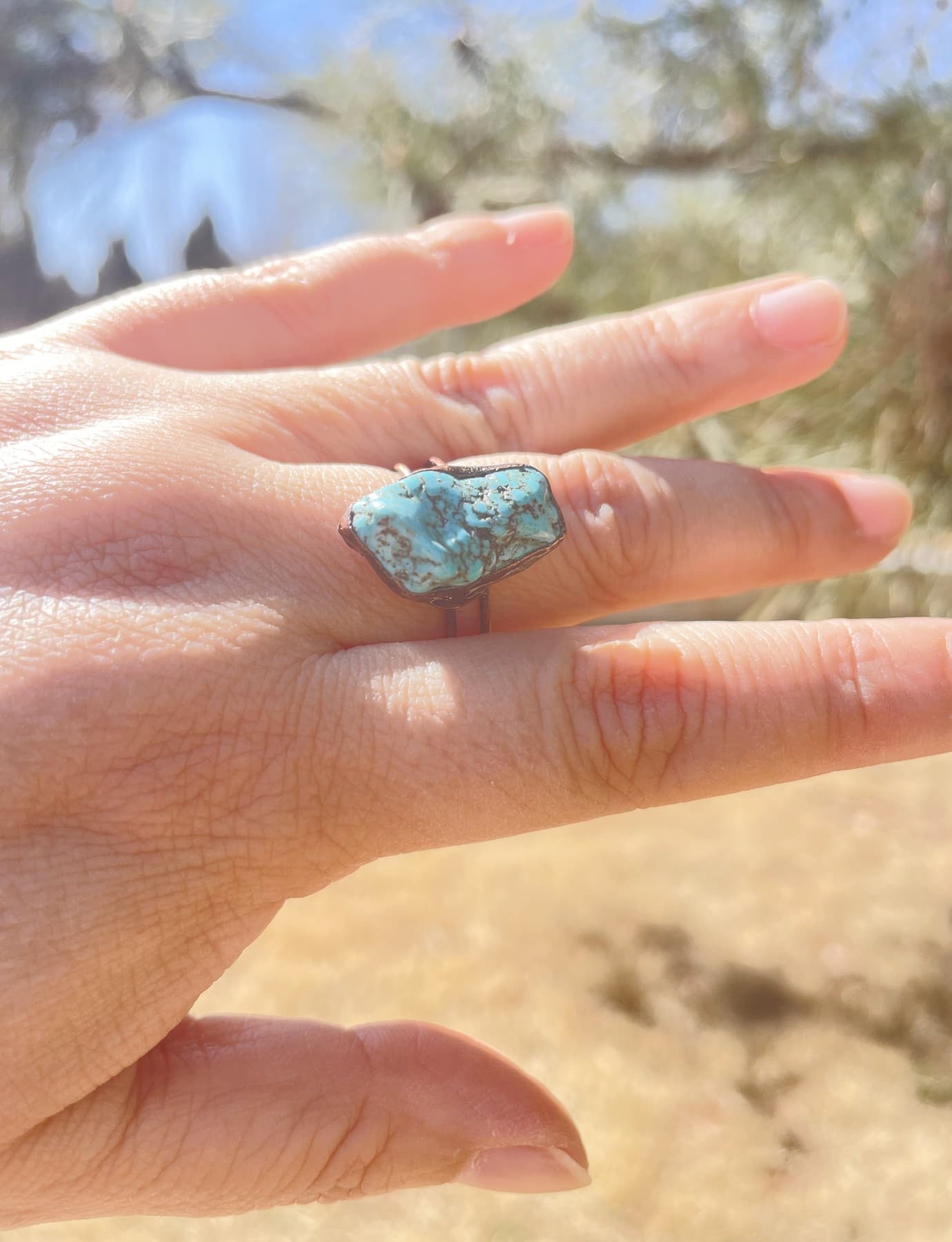 raw Turquoise Ring