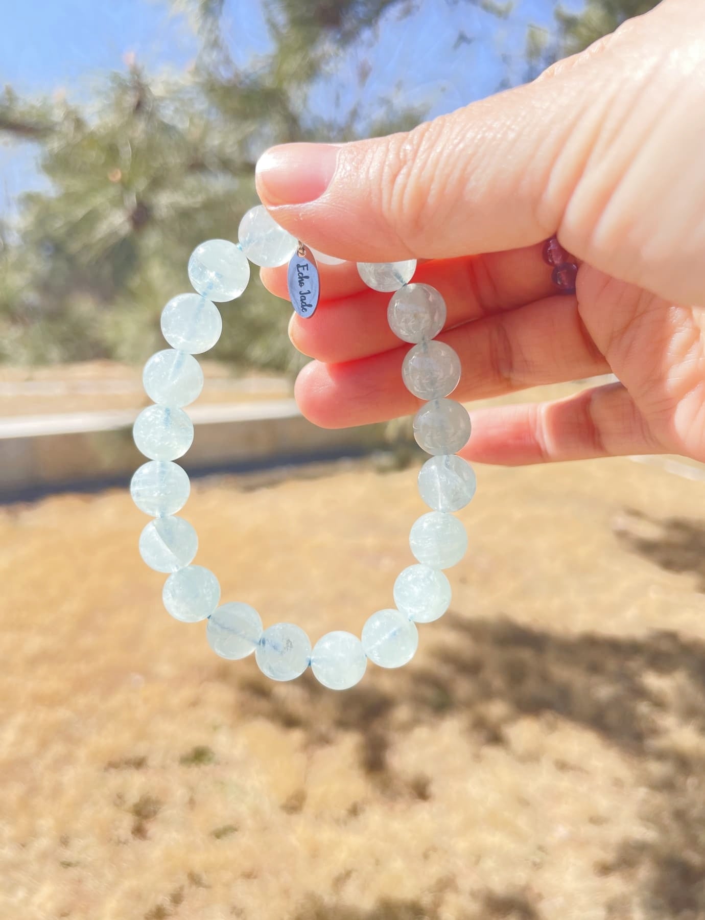 raw Aquamarine Bracelet