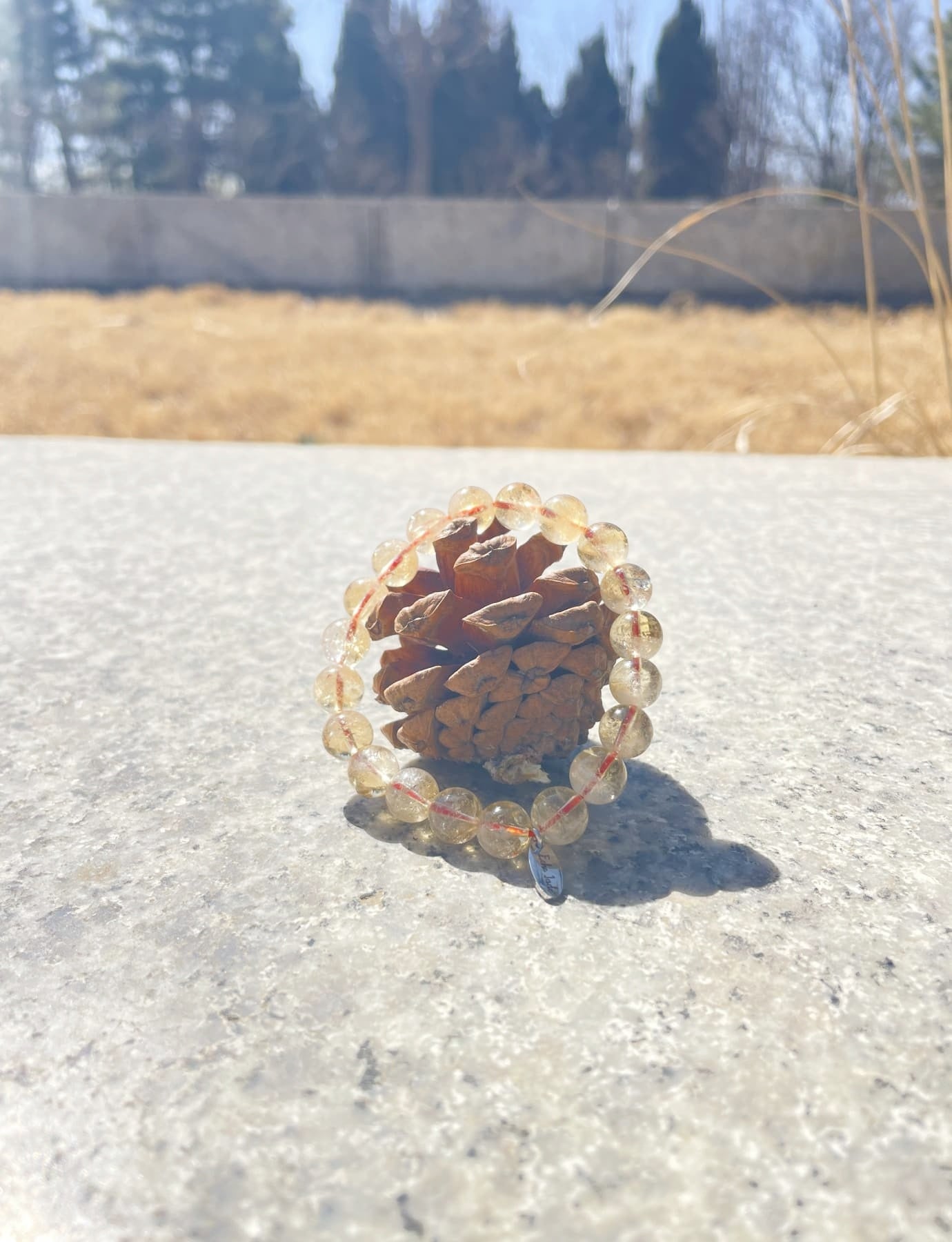 raw Citrine crystal Bracelet