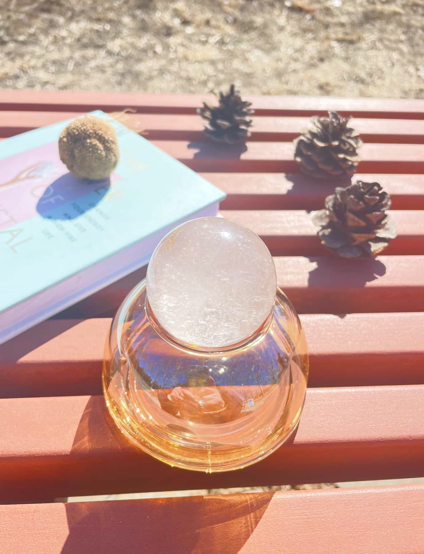 raw Clear Quartz ball