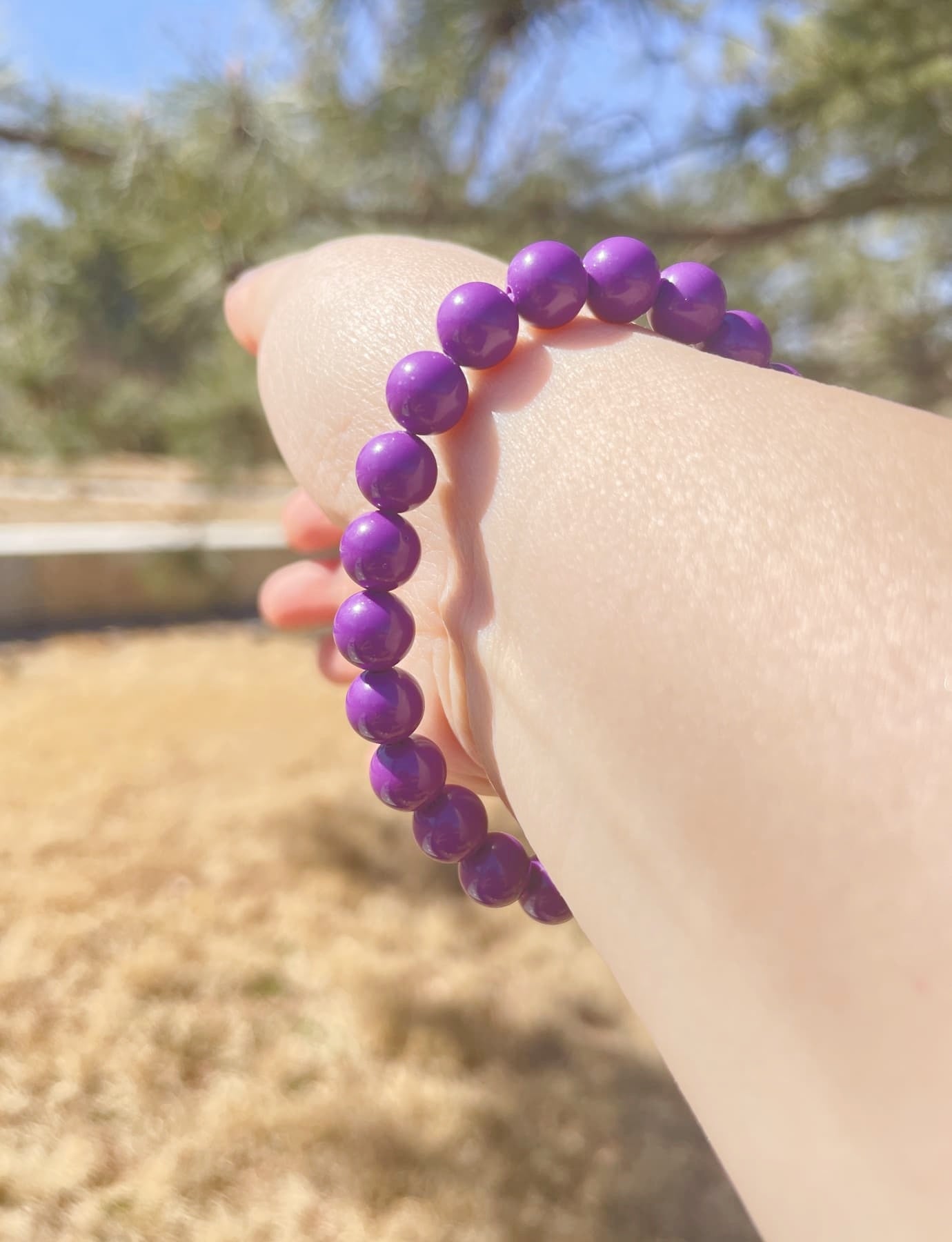 raw Lepidolite Bracelet