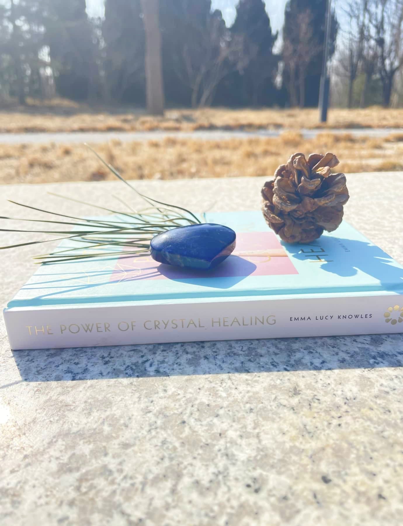 raw blue lace agate heart stone