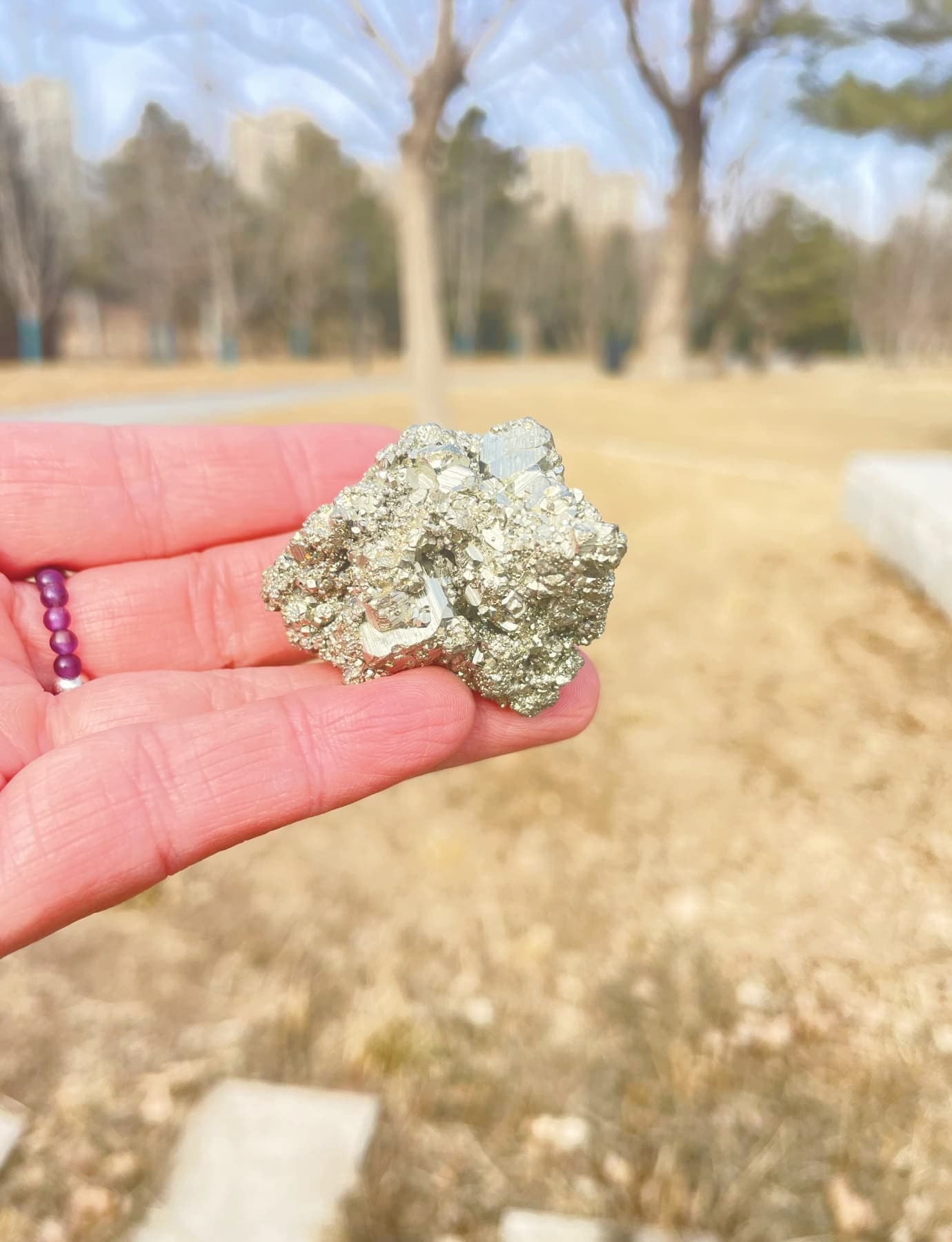 raw pyrite rock