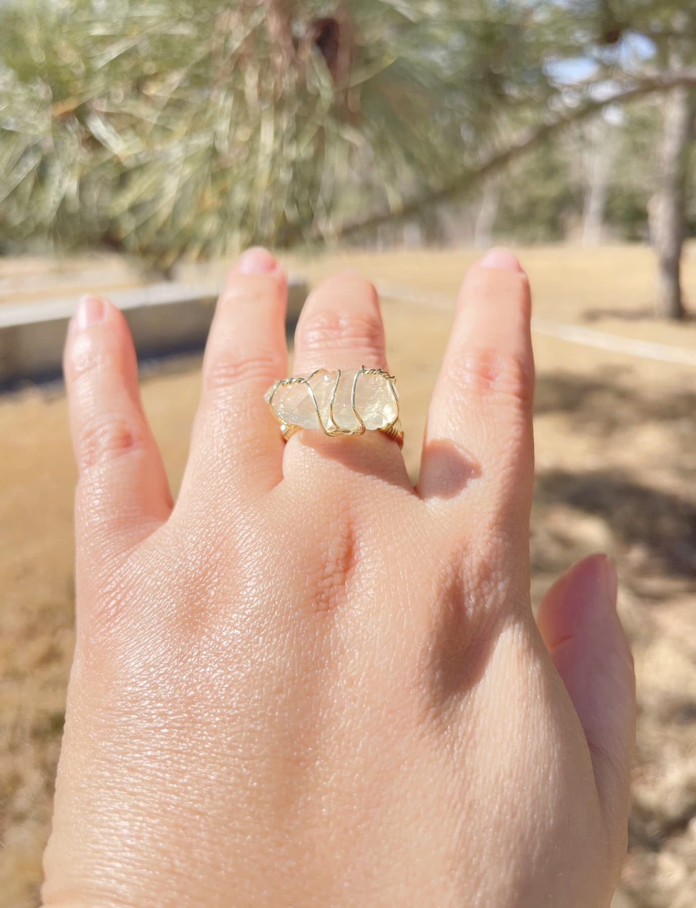 real Citrine Ring