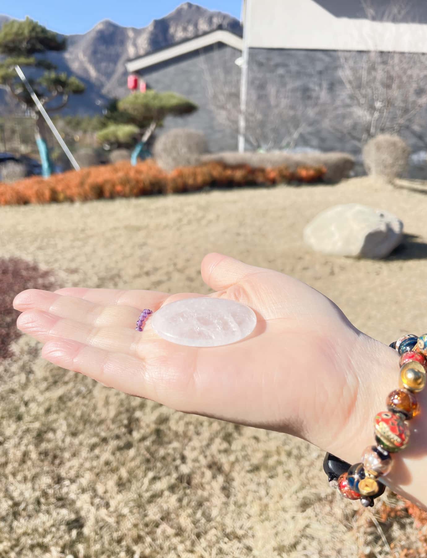 real Clear Quartz worry stone
