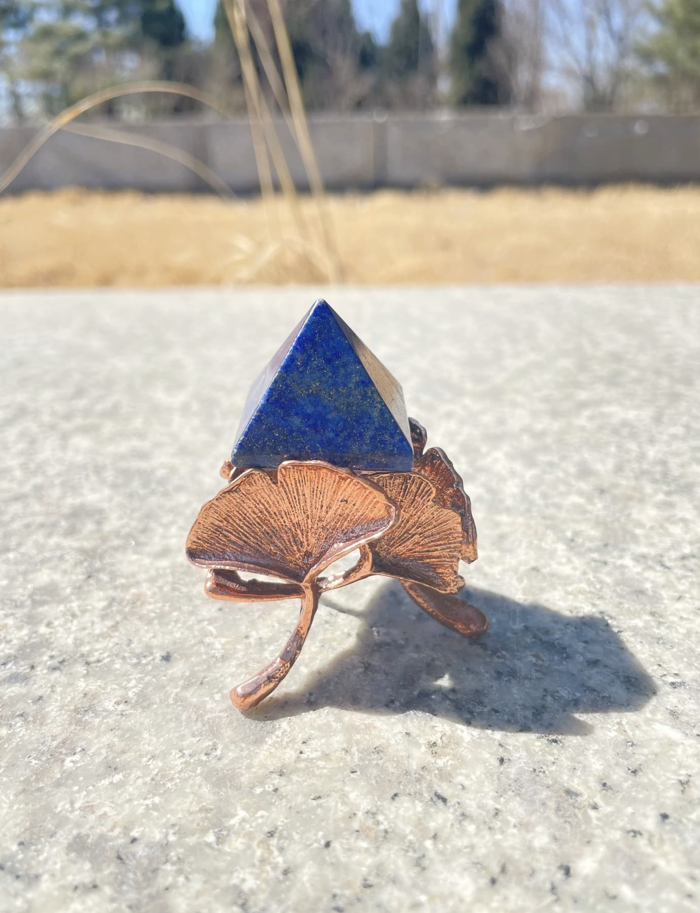 real Lapis Lazuli Pyramid