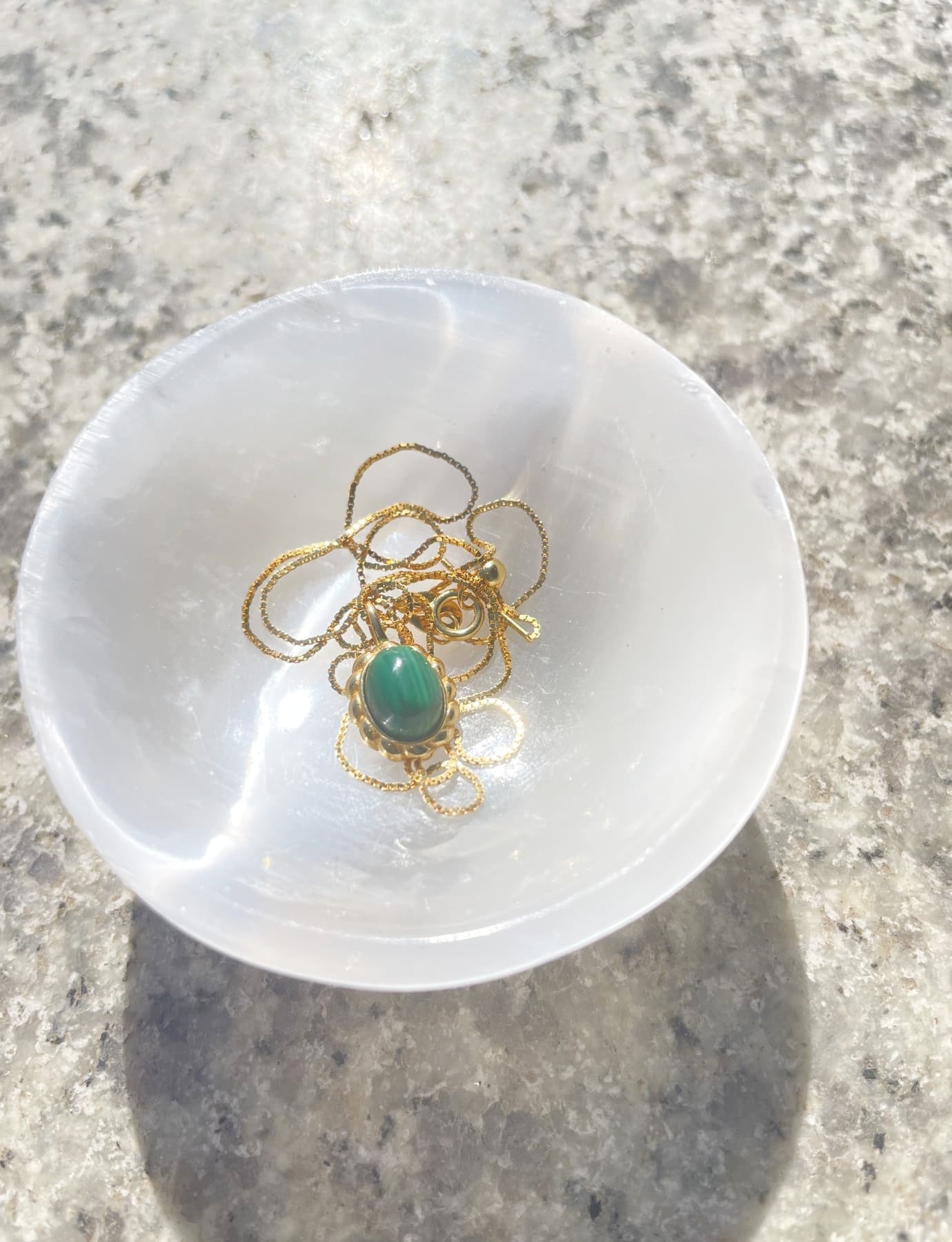 real Malachite Necklace