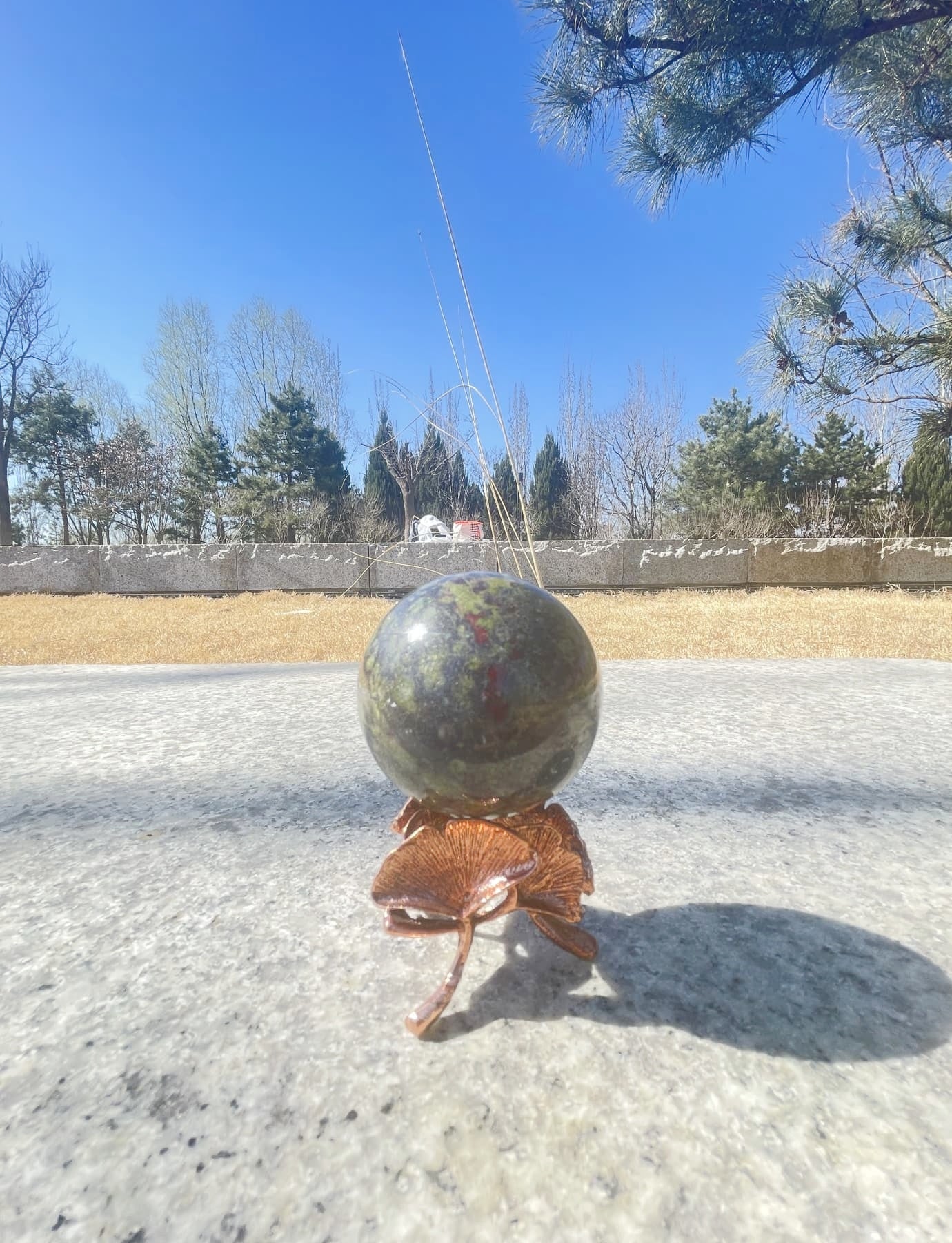 real bloodstone ball