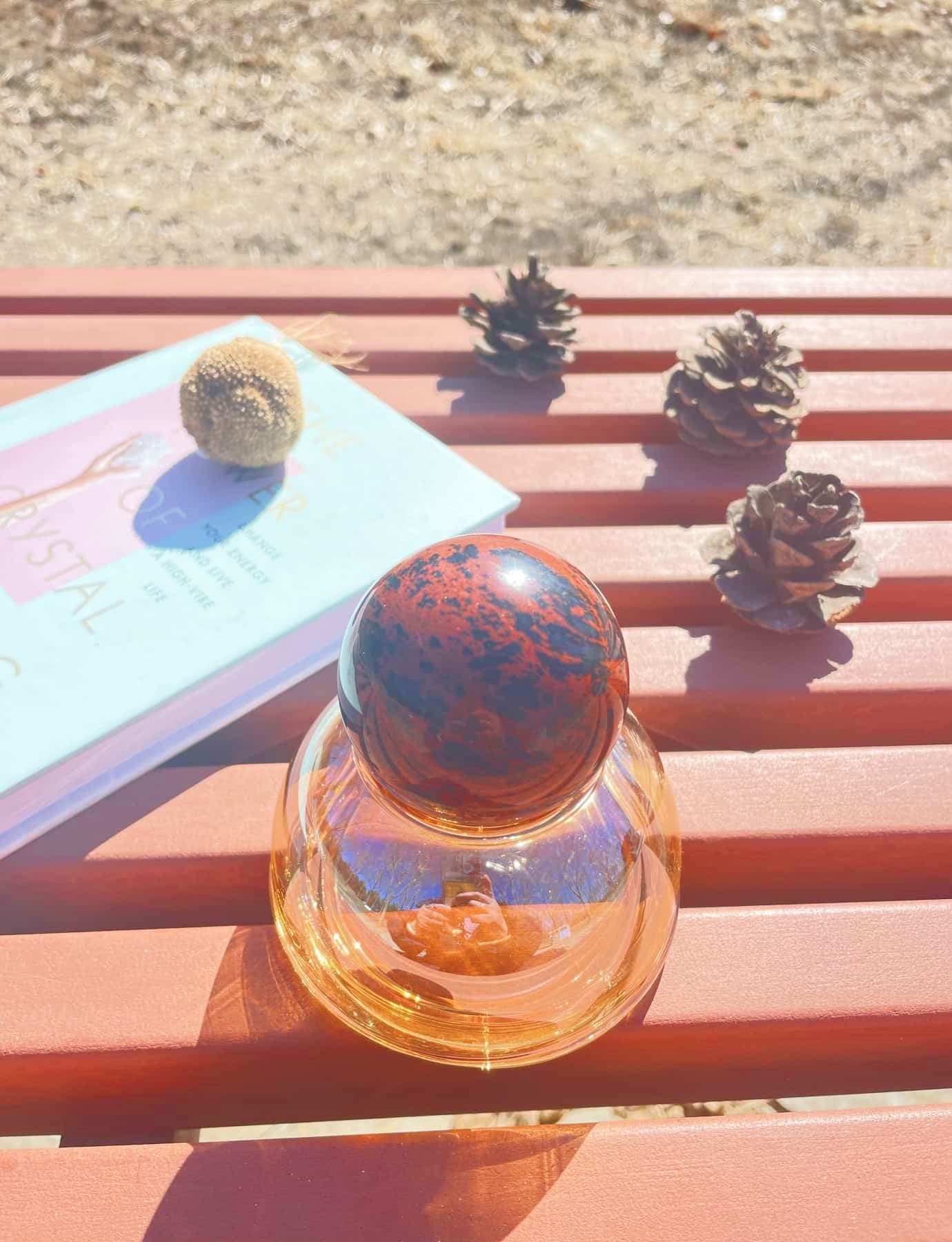 red obsidian crystal