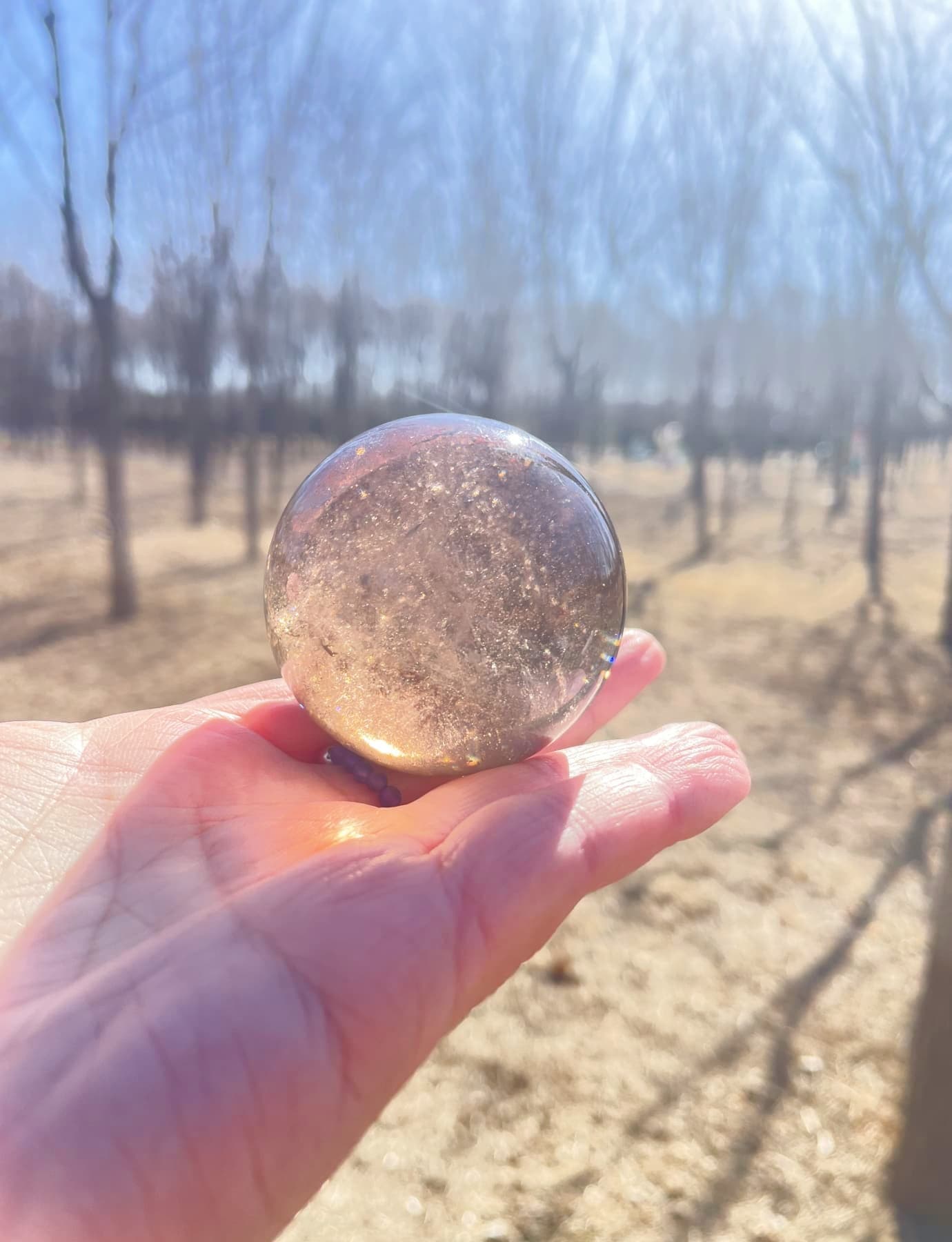 smoky quartz crystal