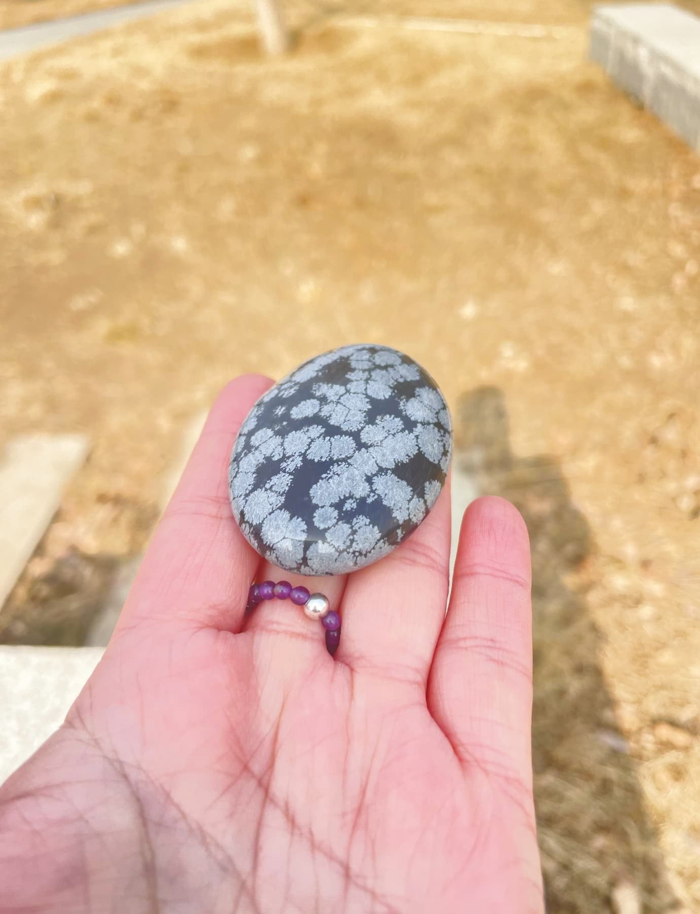 snowflake obsidian stone