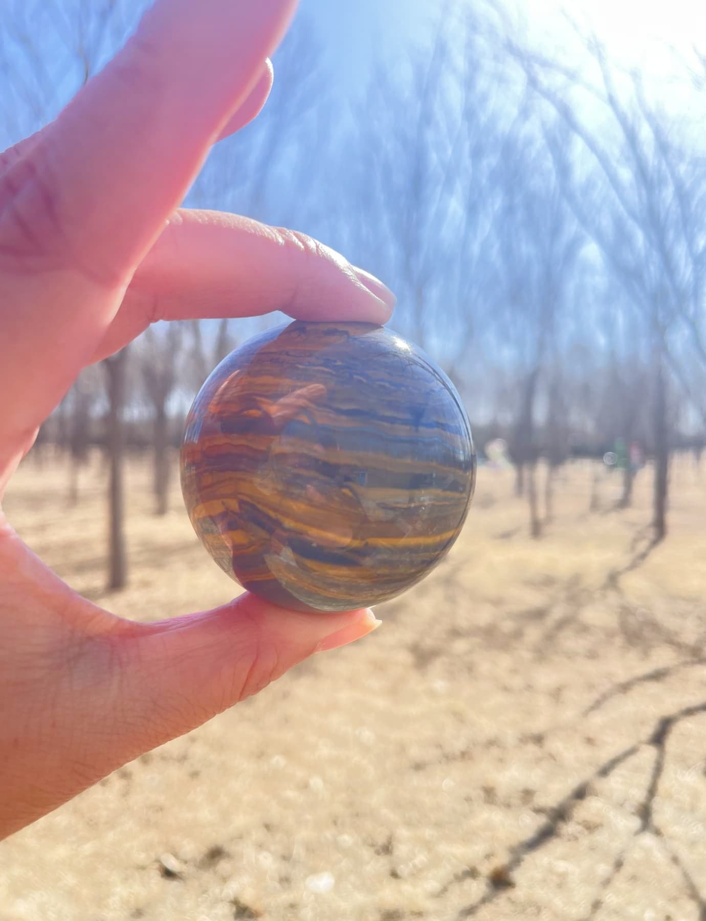 tigers eye rock ball