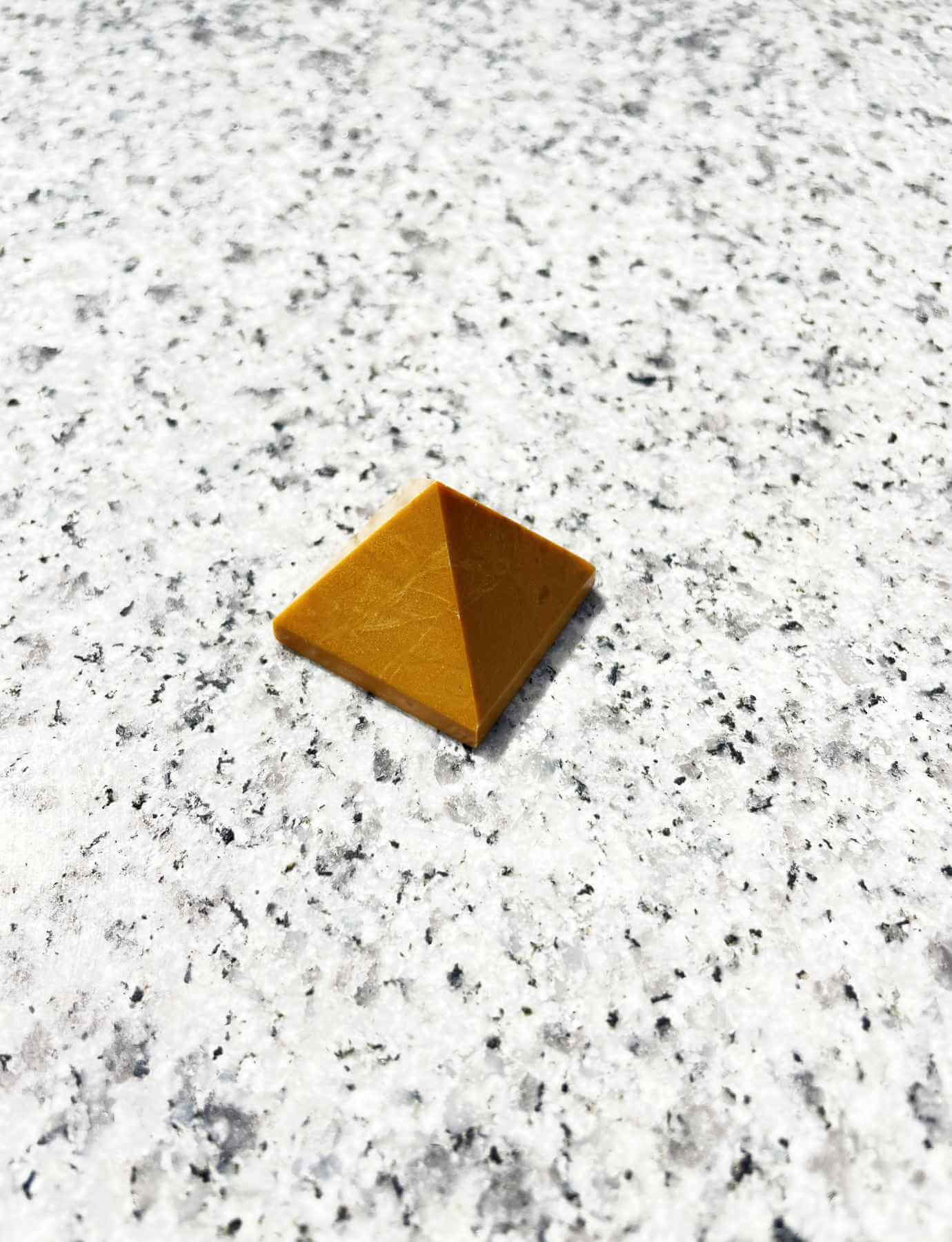 yellow jasper gemstone pyramid