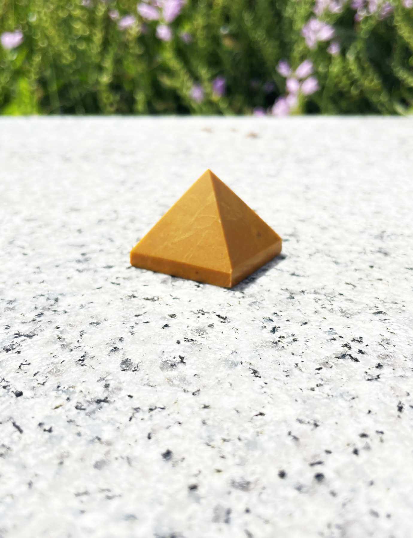 yellow jasper pyramid