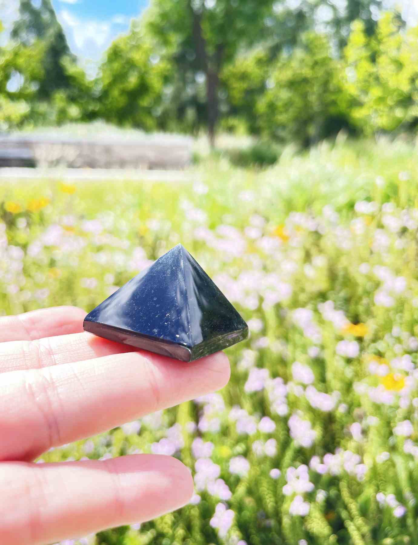 Black Obsidian Pyramid