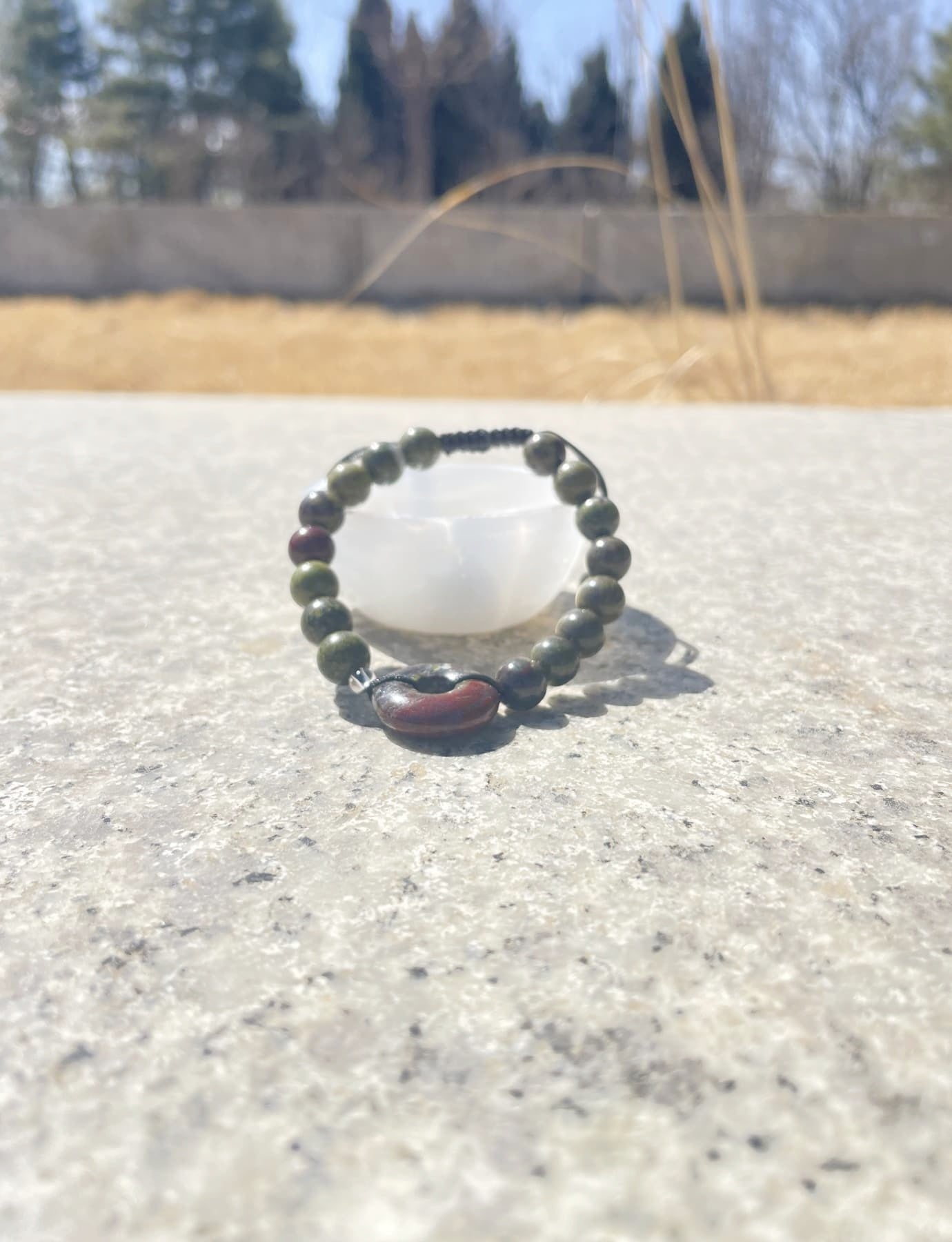 Bloodstone gemstone Bracelet