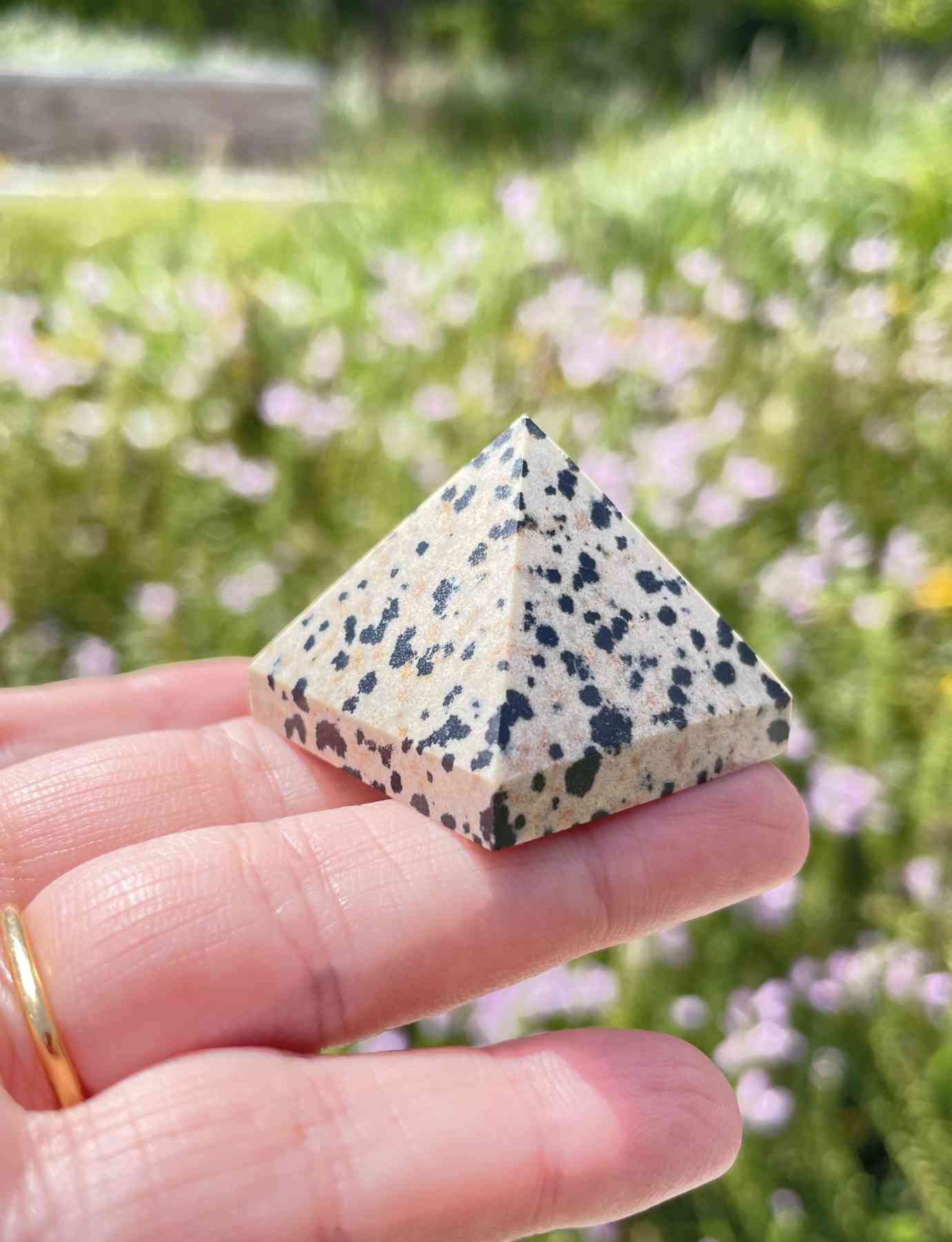 Dalmatian Jasper Pyramid