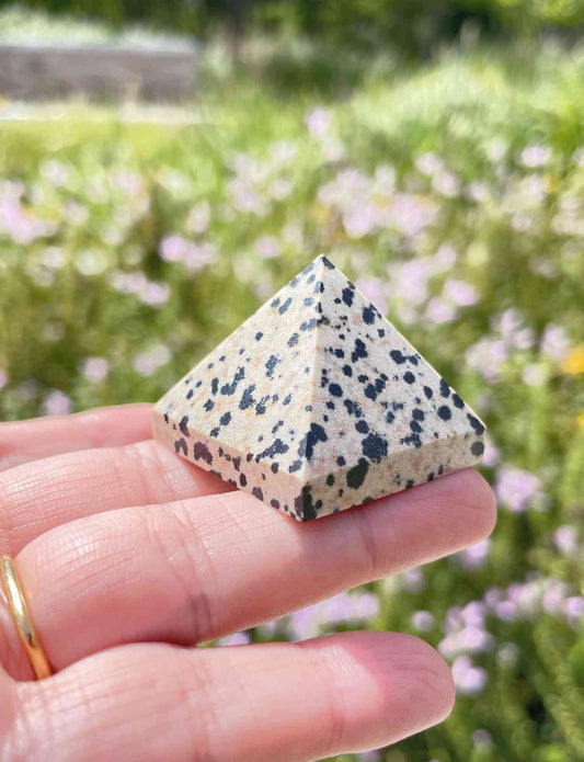 Dalmatian Jasper Pyramid