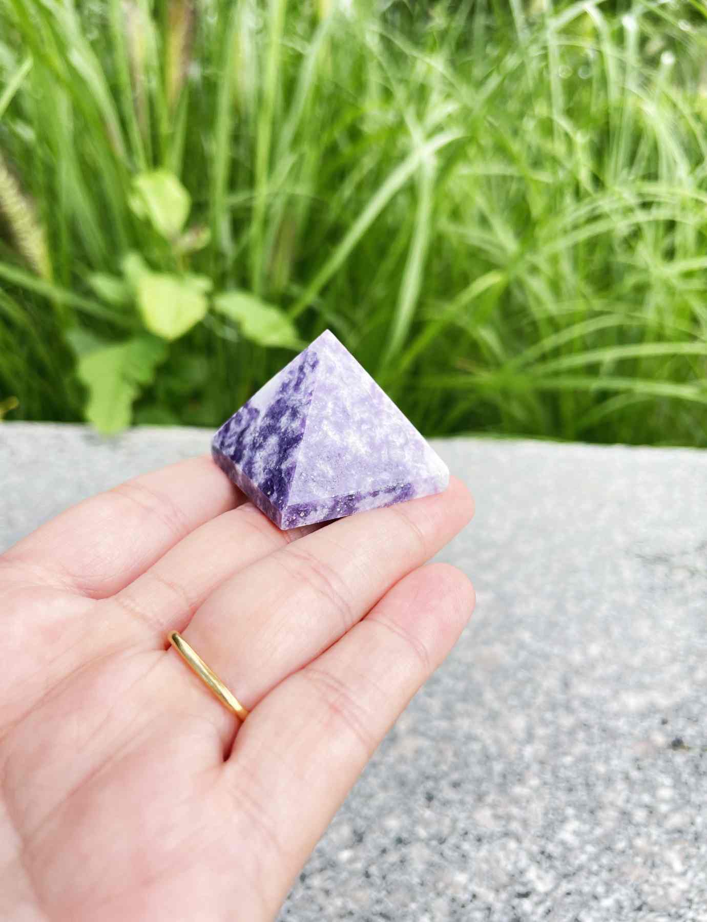 Lepidolite Pyramid