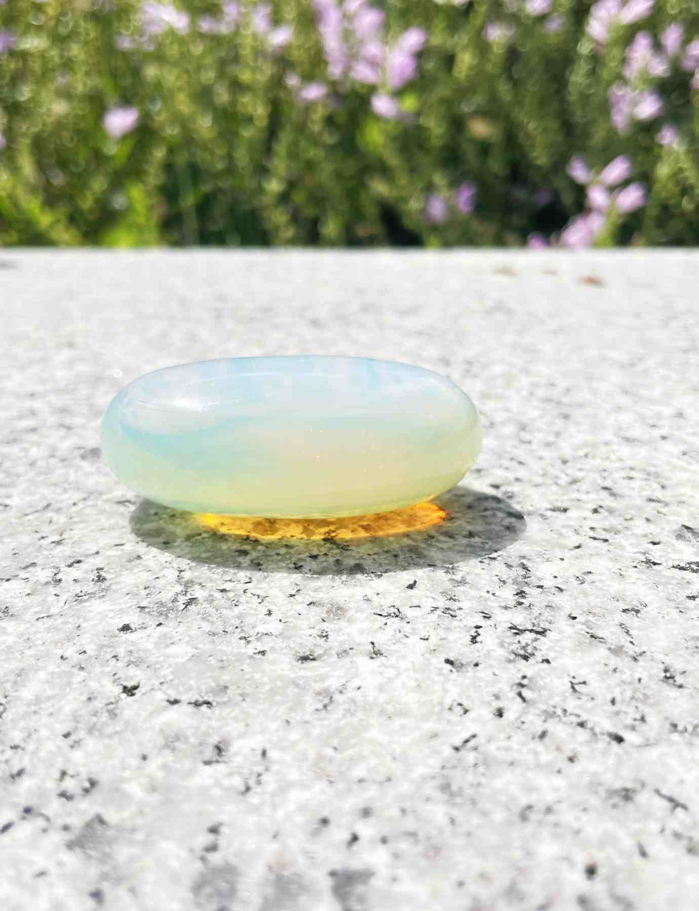 Opalite Palm Stone