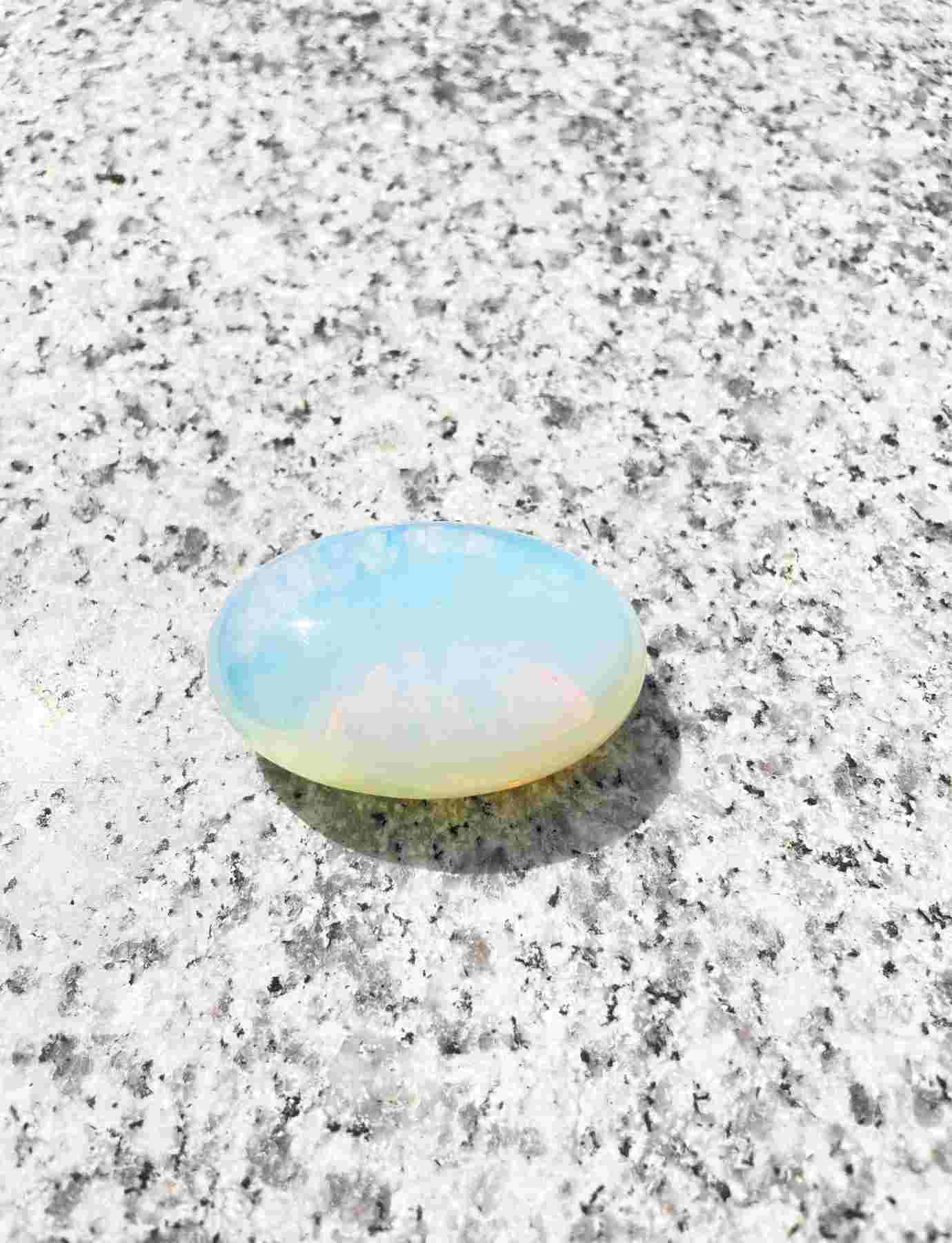 Opalite Palm Stone