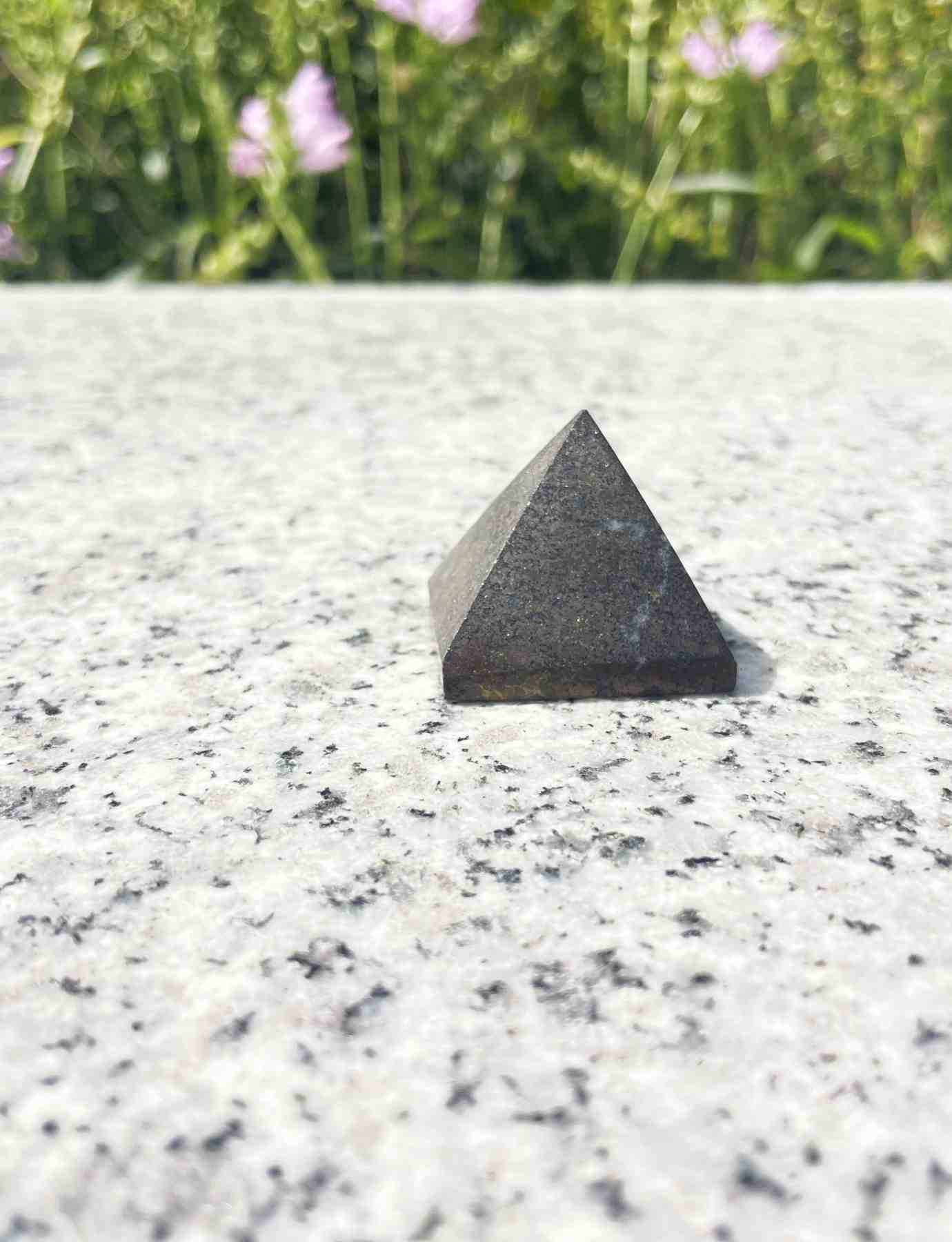 Natural Pyrite Pyramid