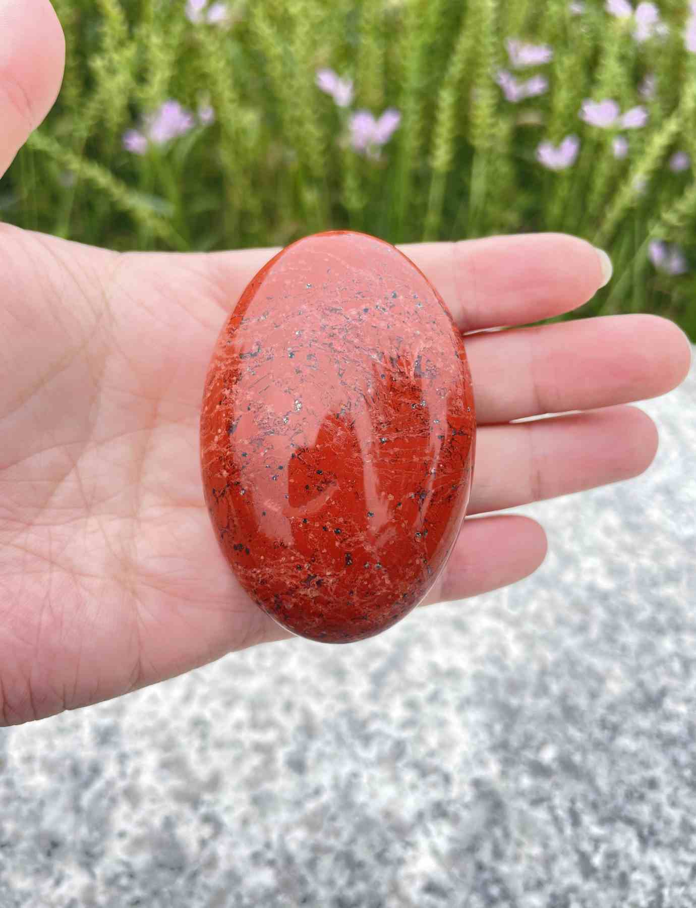 Red Jasper Worry Stone