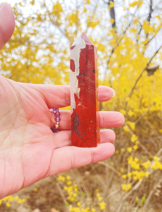 Red Jasper Point gemstone